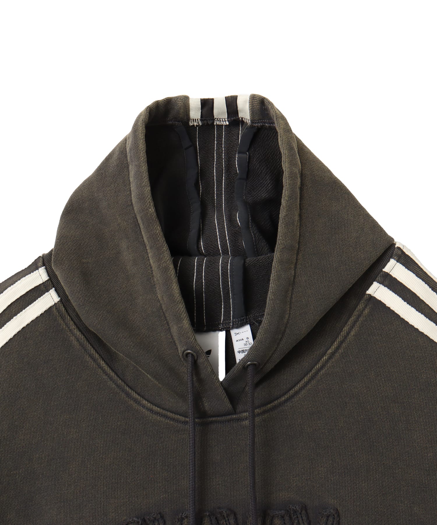 adidas by Avavav SHOULDERLESS HOODIE カーボン（アディダス