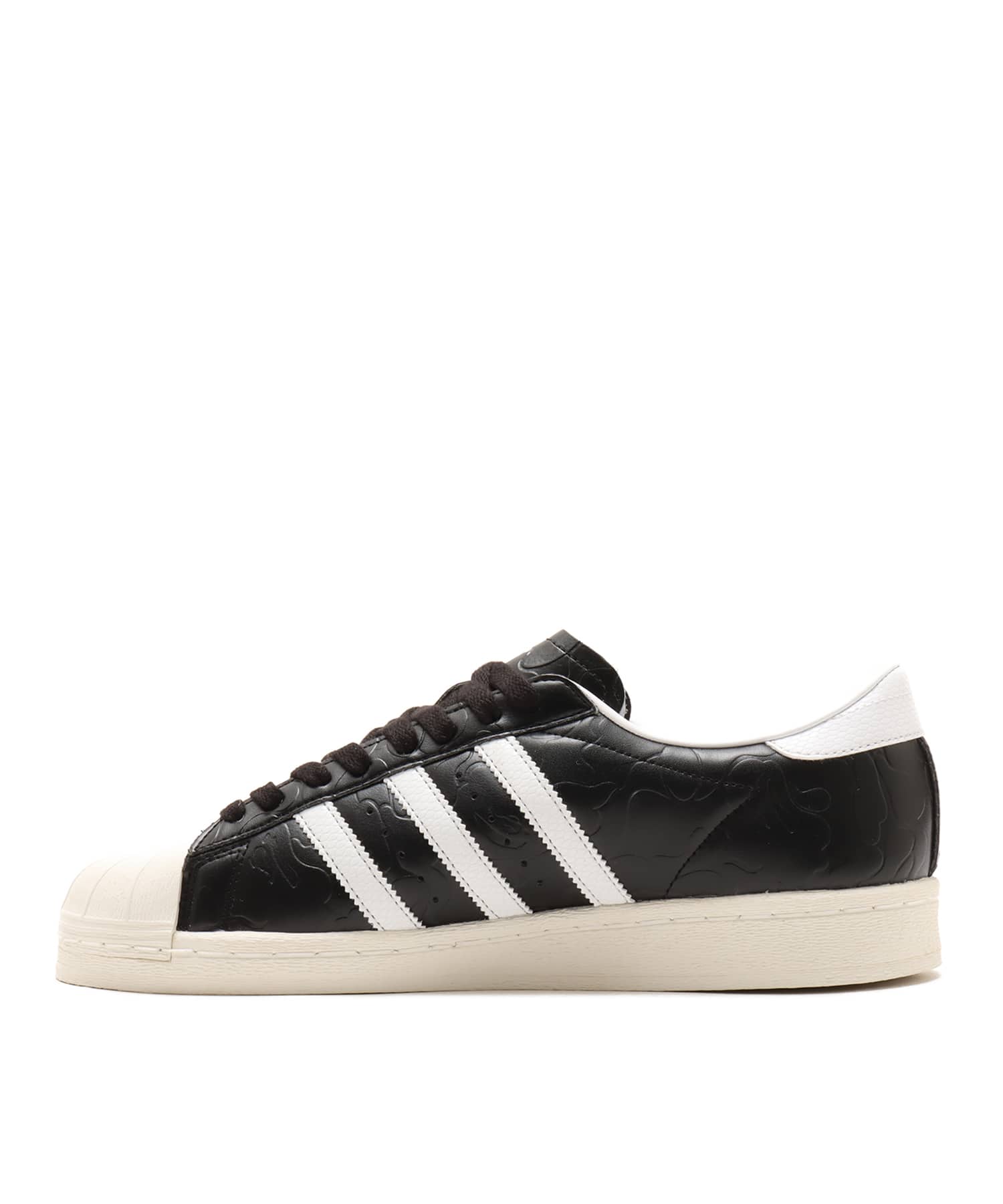 adidas SUPERSTAR VINTAGE BAPE atmos CORE BLACK/FOOT WEAR WHITE/OFF WHITEの画像