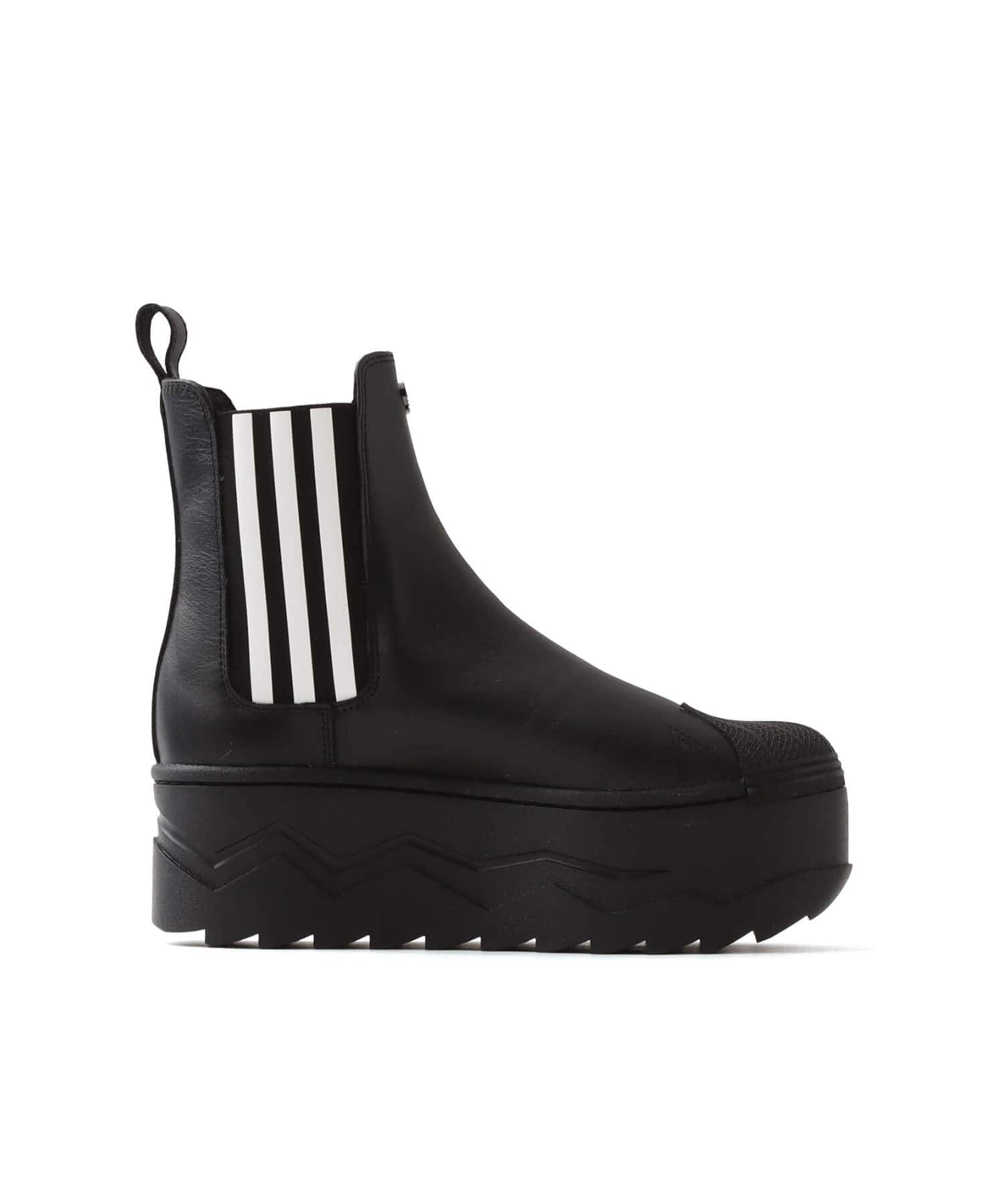 adidas SSTR PLATFORM BOOTS atmos pink CBLACK/FTWWHT/CREWHTの画像