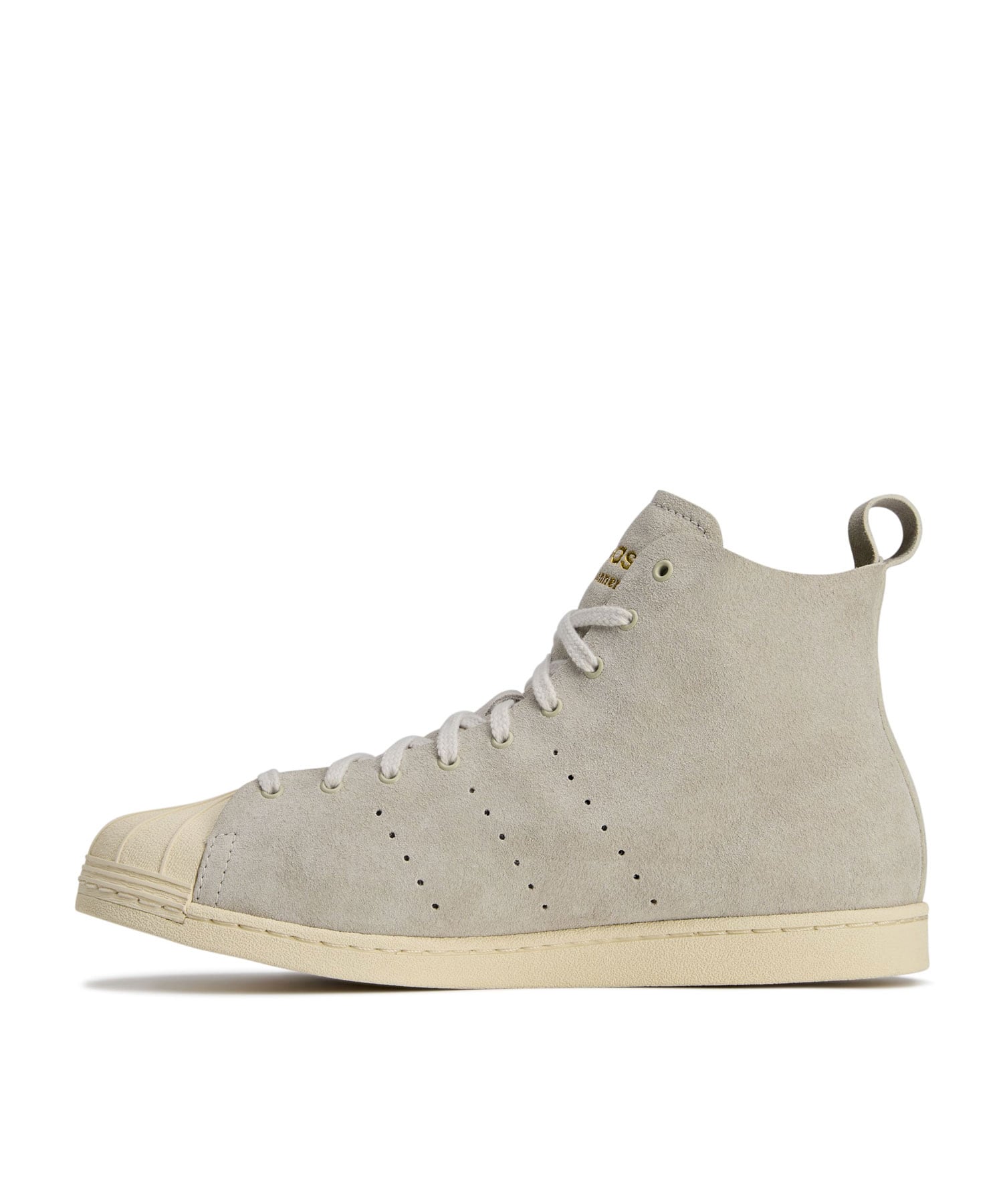 adidas WALES BONNER SUPERSTAR MIST STONE/WONDER WHITE/GOLD METの画像