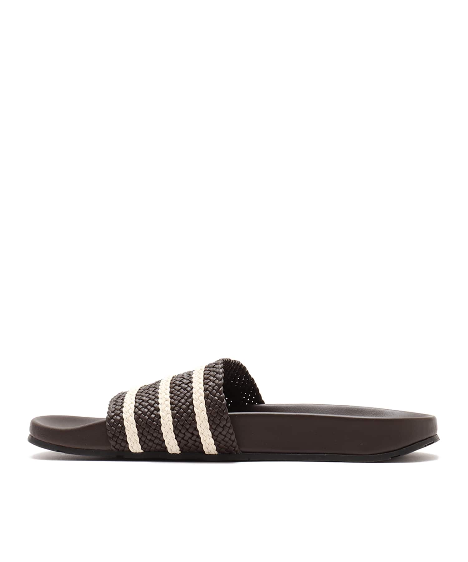 adidas WALES BONNER ADILETTE SLIDES DARK BROWN/WONDER WHITE/NIGHT BROWNの画像