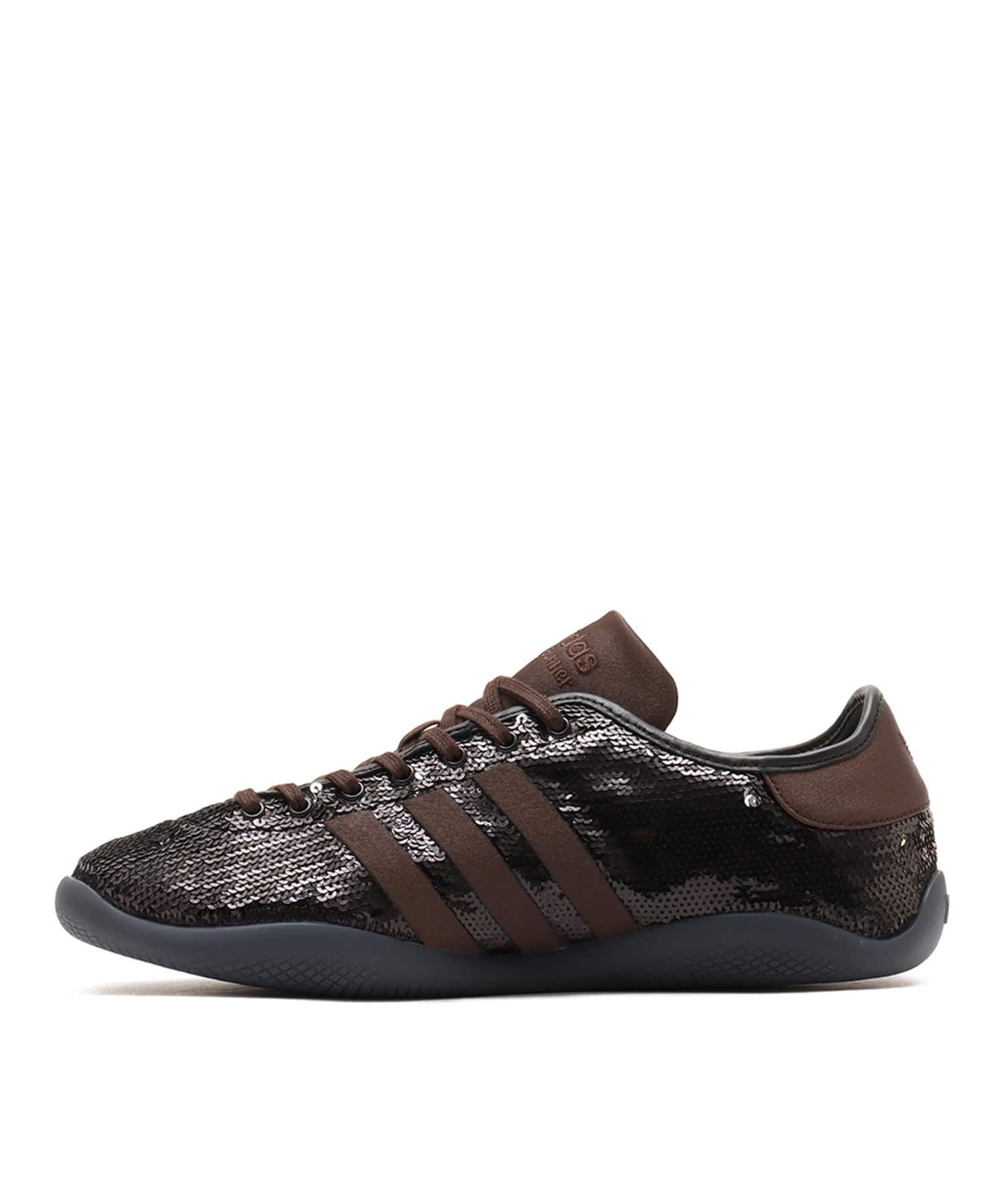 adidas WALES BONNER KARINTHA LO SEQUIN CORE BLACK/SILVER METALLIC/DARK BROWNの画像