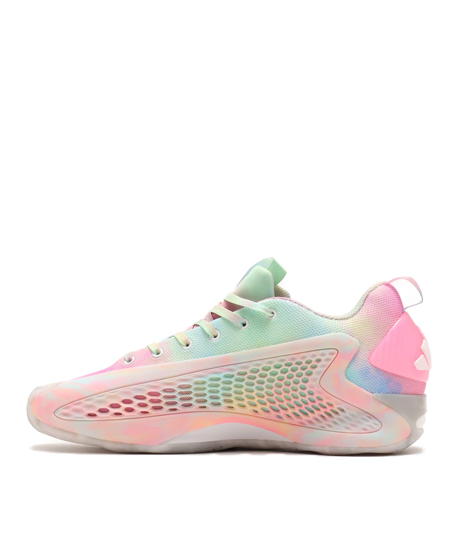 adidas ANTHONY EDWARDS 1 LOW FOOT WEAR WHITE/ACID ORANGE/BLISS PINKの画像