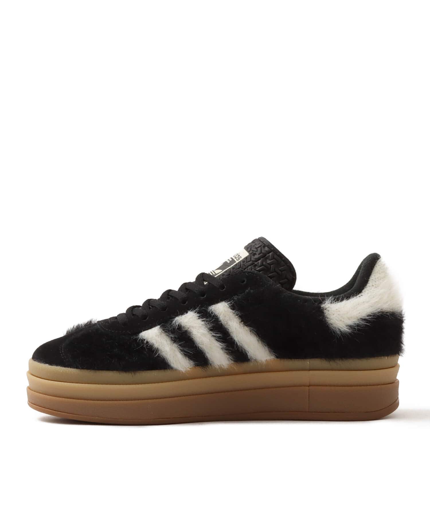 adidas GAZELLE BOLD W CBLACK/CREWHT/GOLDMTの画像