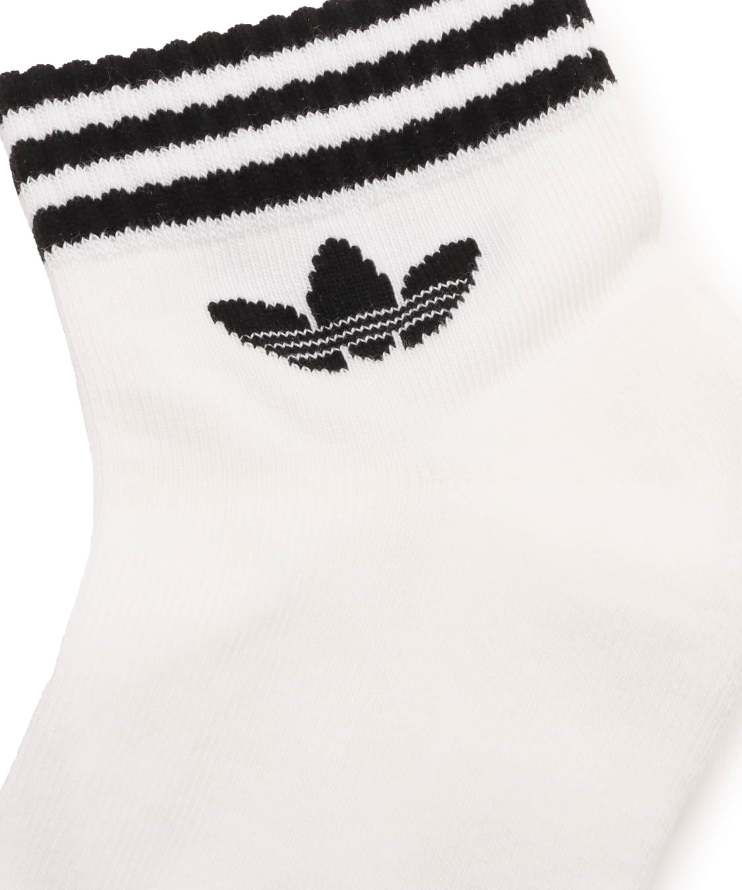 adidas 3-STRIPES ANKLE SOCKS 3 PAIRS ホワイト/ホワイト/ホワイトの画像