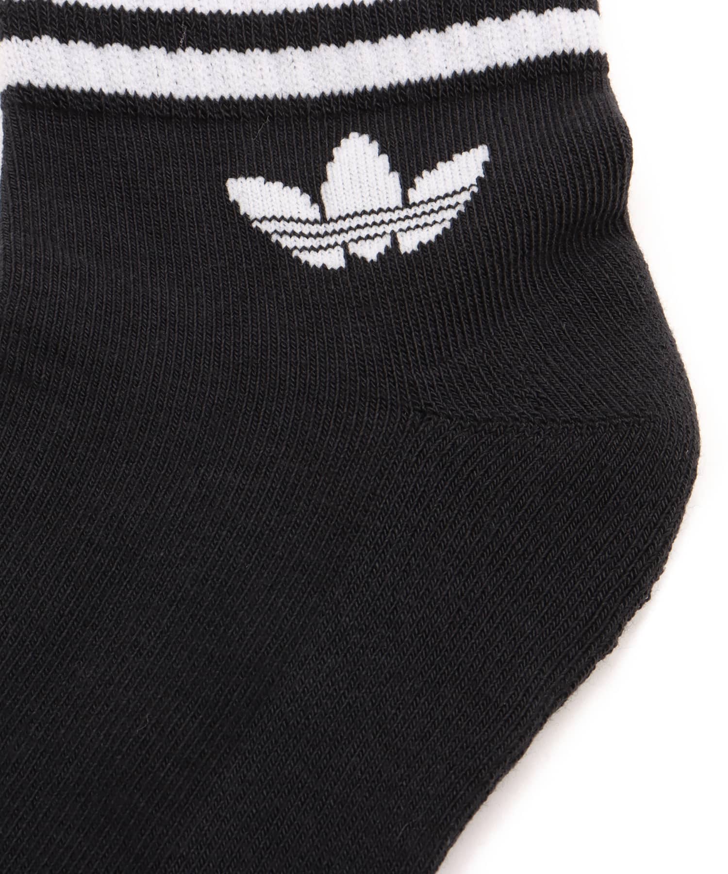 adidas 3-STRIPES ANKLE SOCKS 3 PAIRS ブラック/ブラック/ブラックの画像