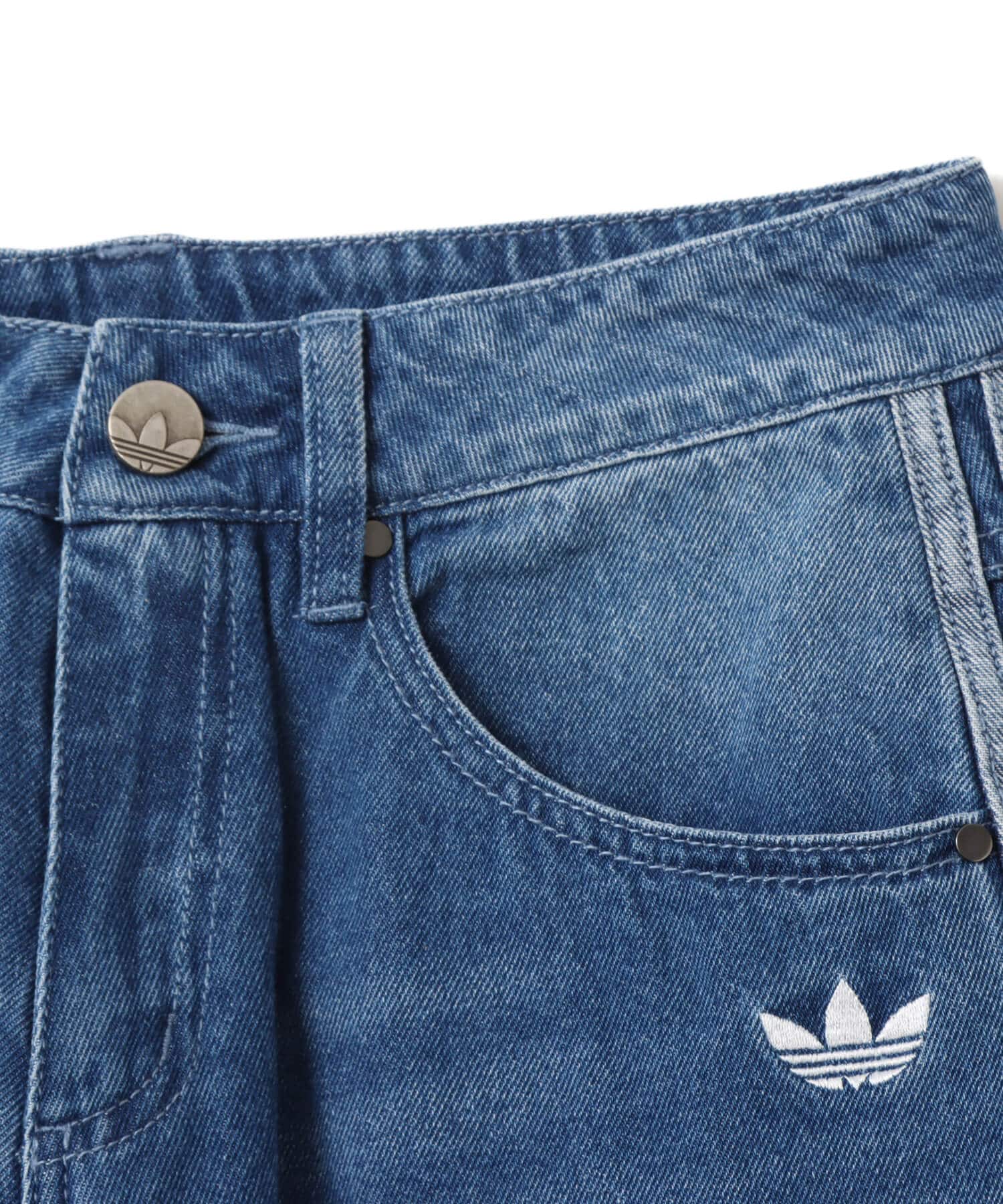 adidas ADICOLOR FIREBIRD OVERSIZED DENIM PANT インディゴデニムの画像
