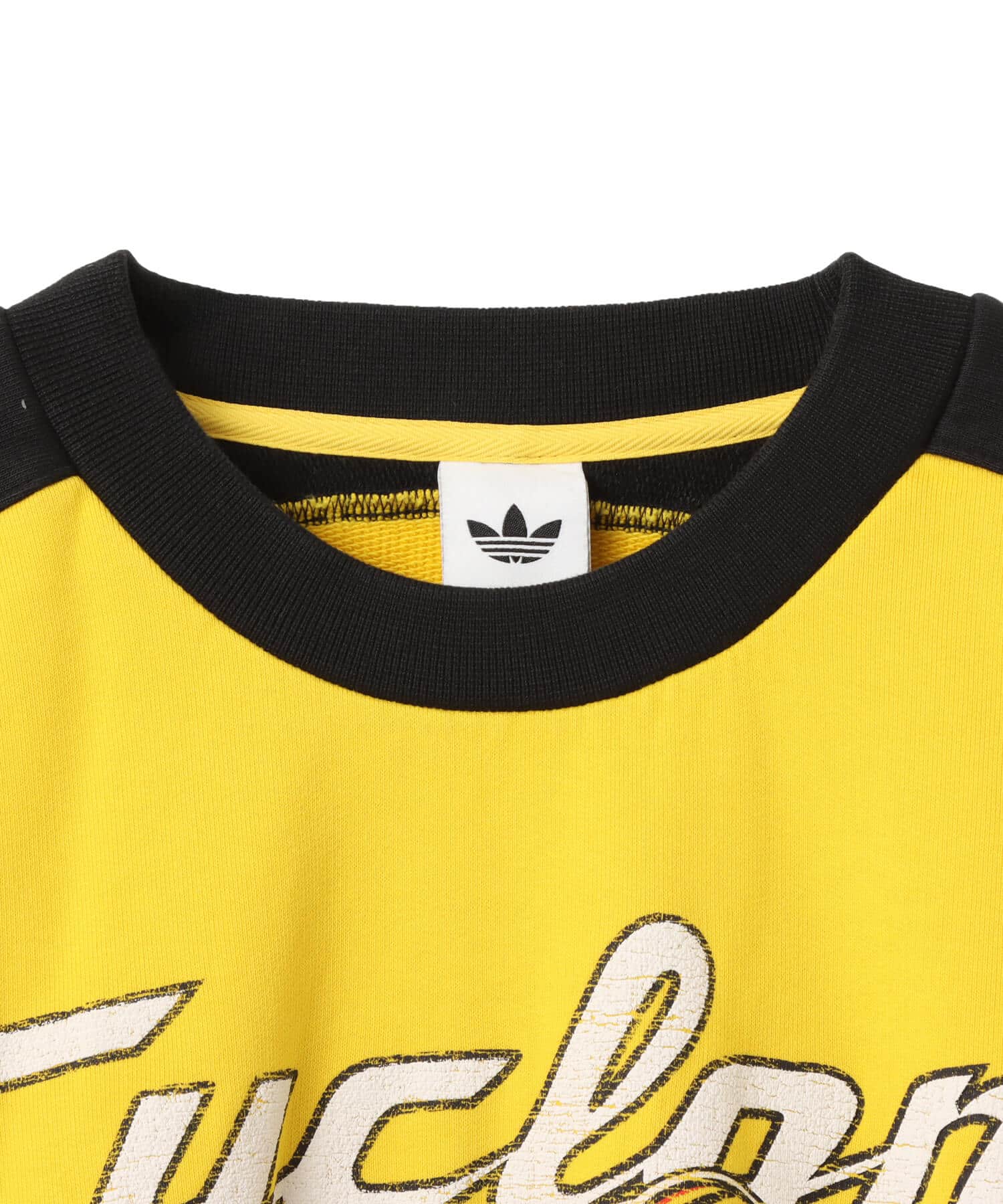 adidas ARCHIVE CYCLING SWEATSHIRT EQTイエロー/クラウドホワイト/ブラックの画像