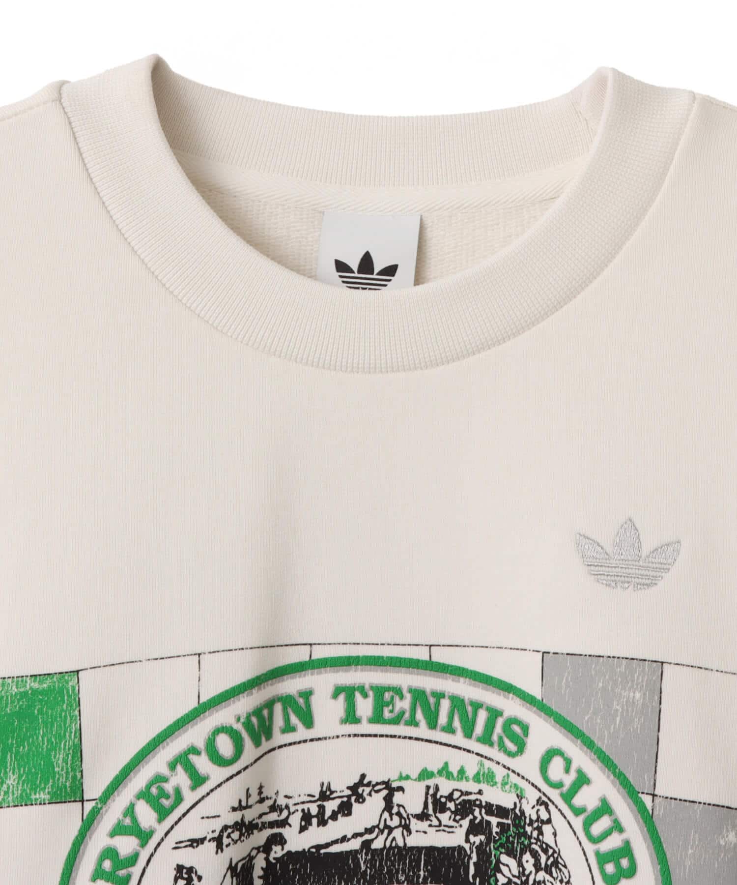 adidas ARCHIVE COURT SWEATSHIRT クラウドホワイトの画像