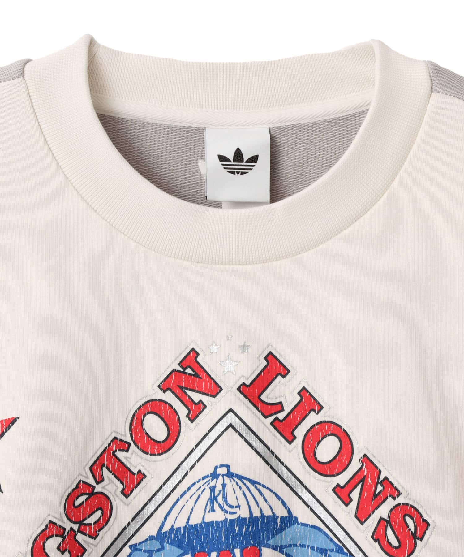 adidas ARCHIVE BASEBALL SWEATSHIRT グレーツー/クラウドホワイトの画像