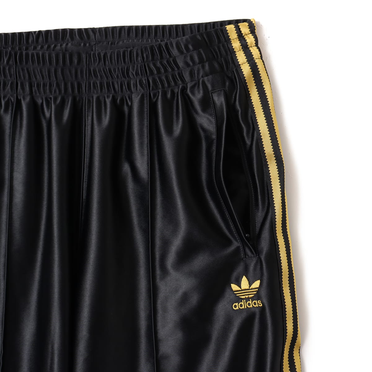 adidas SUPERSTAR TRACKPANTS ブラック/ゴールドメタリックの画像