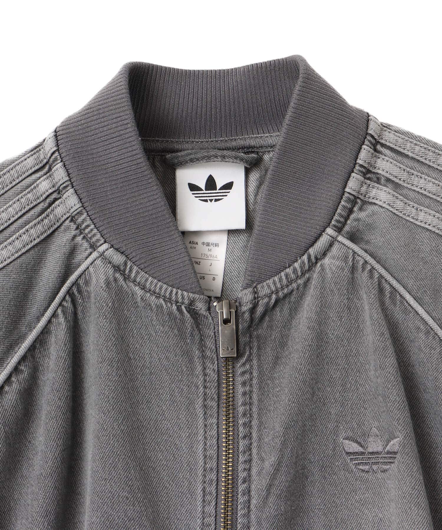 adidas LOOSE SST DENIM BLACK WASH JACKET ライトデニムの画像