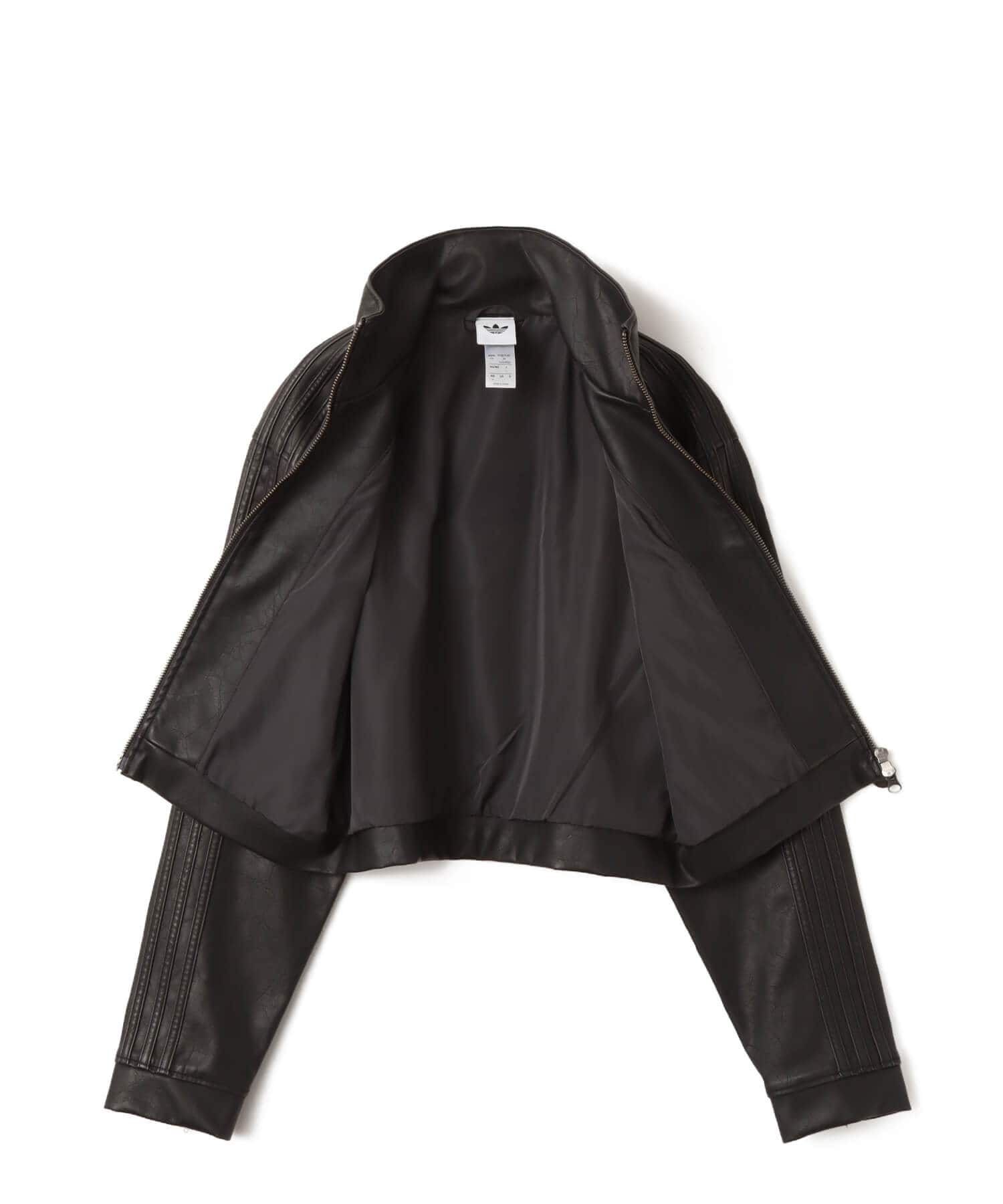 adidas FIREBIRD PLEATHER JACKET ユーティリティブラックの画像