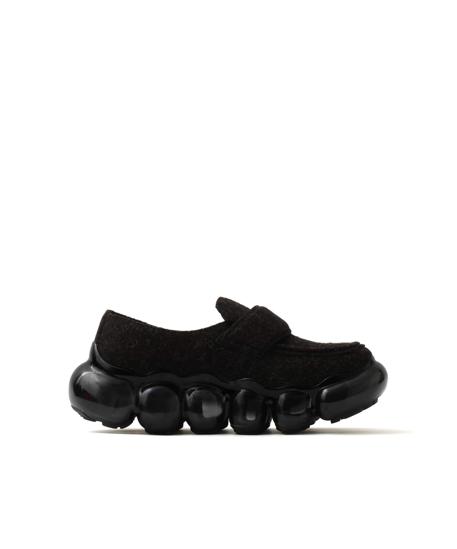 grounds JEWELRY FELT LOAFER BLACKの画像