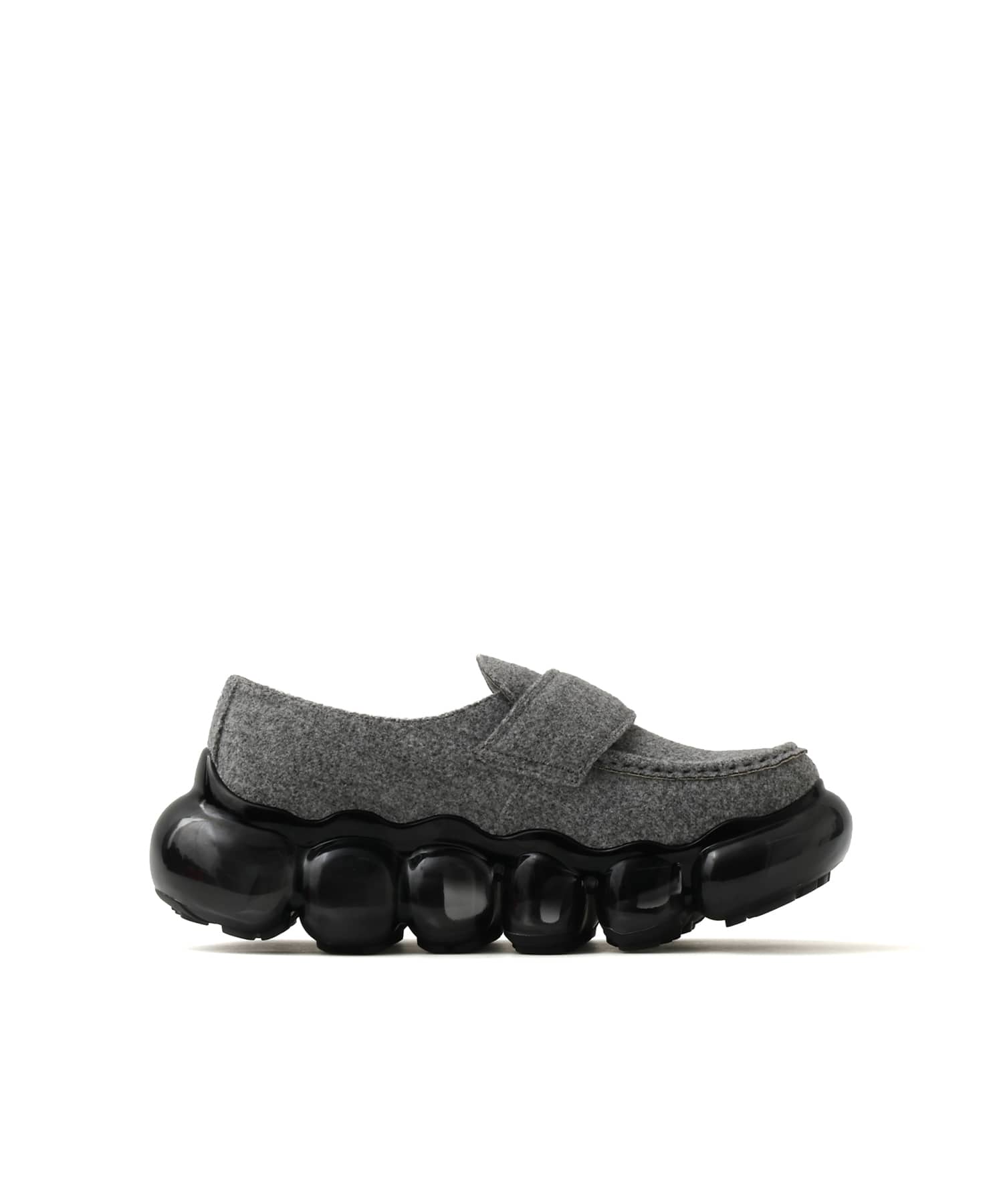 grounds JEWELRY FELT LOAFER LIGHT GRAYの画像