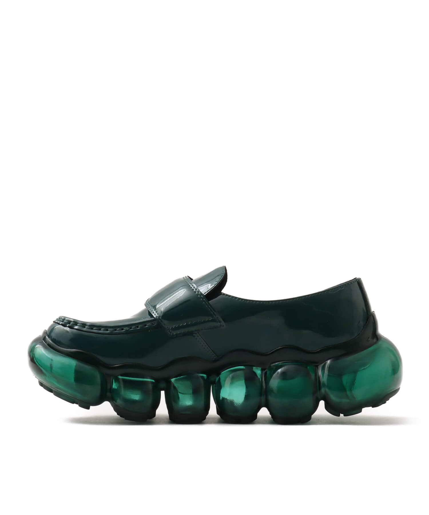 grounds JEWELRY LOAFER DARK GREENの画像