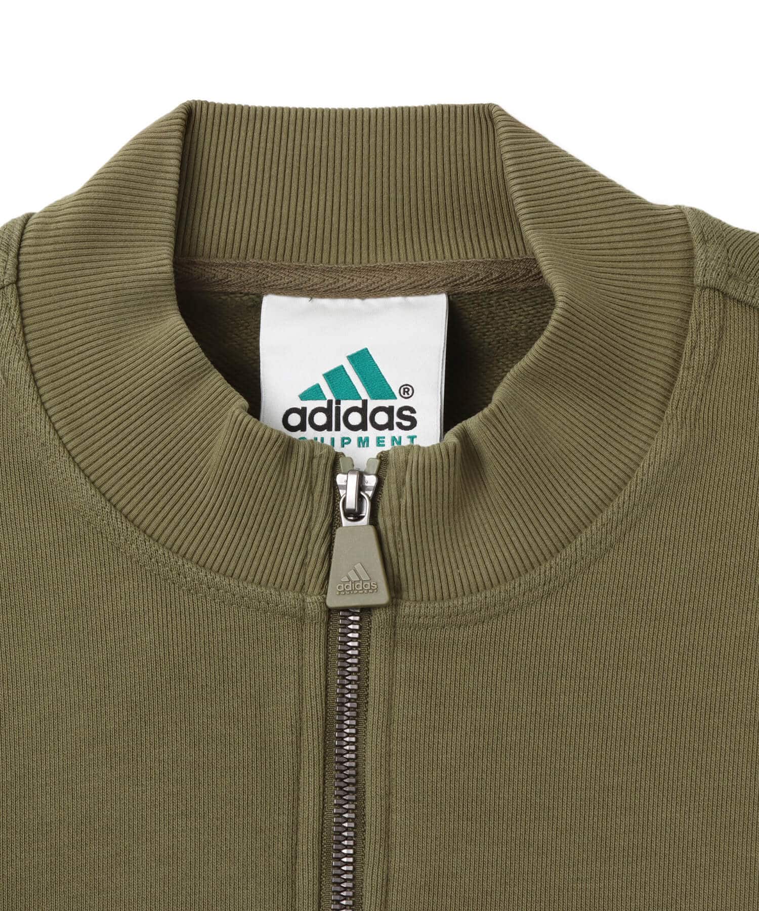 adidas EQUIPMENT BLOCKED HALF-ZIP フォーカスオリーブ/ブラックの画像