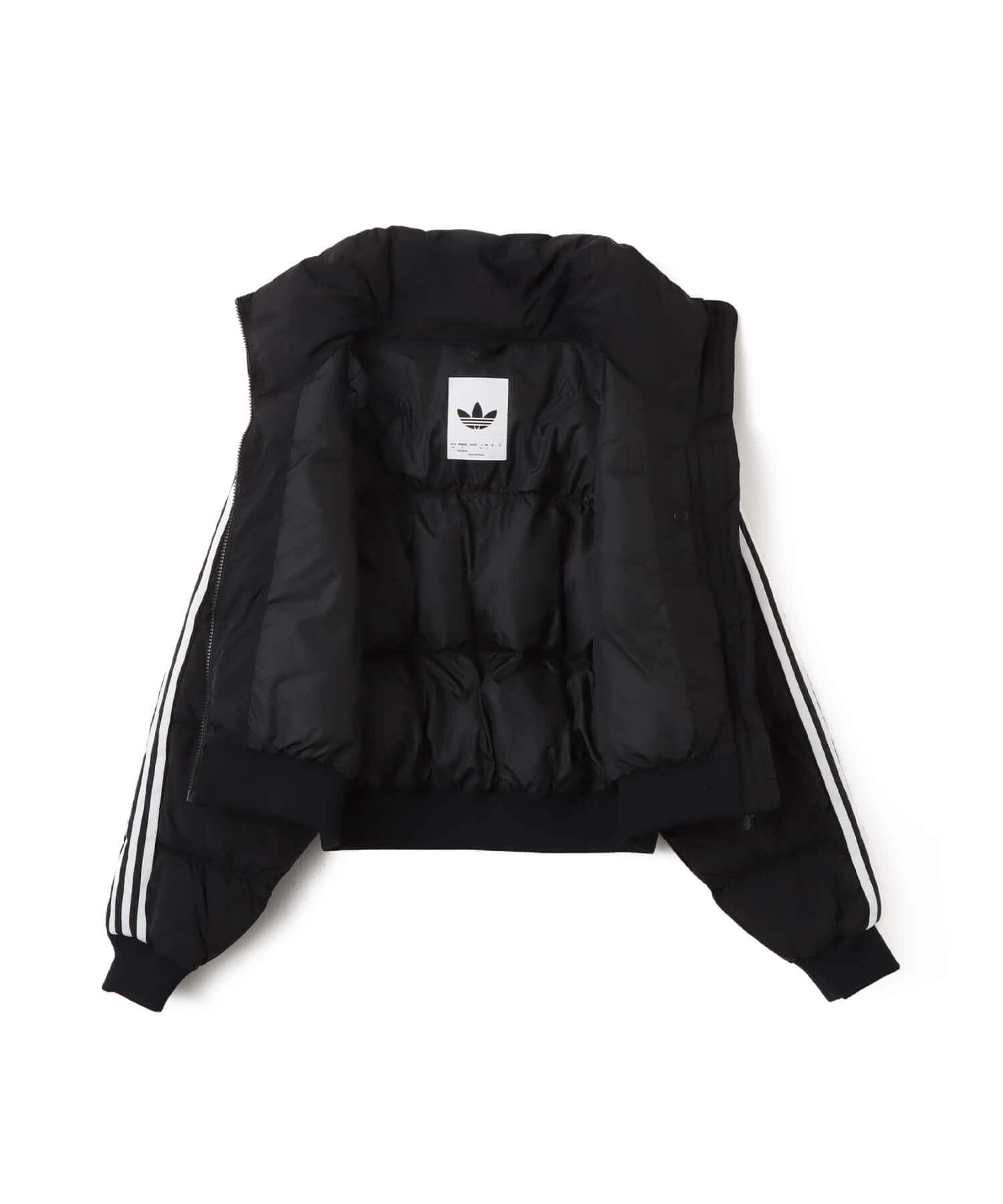 adidas ADICOLOR CROPPED SYNTHETIC DOWN PUFFER ブラックの画像