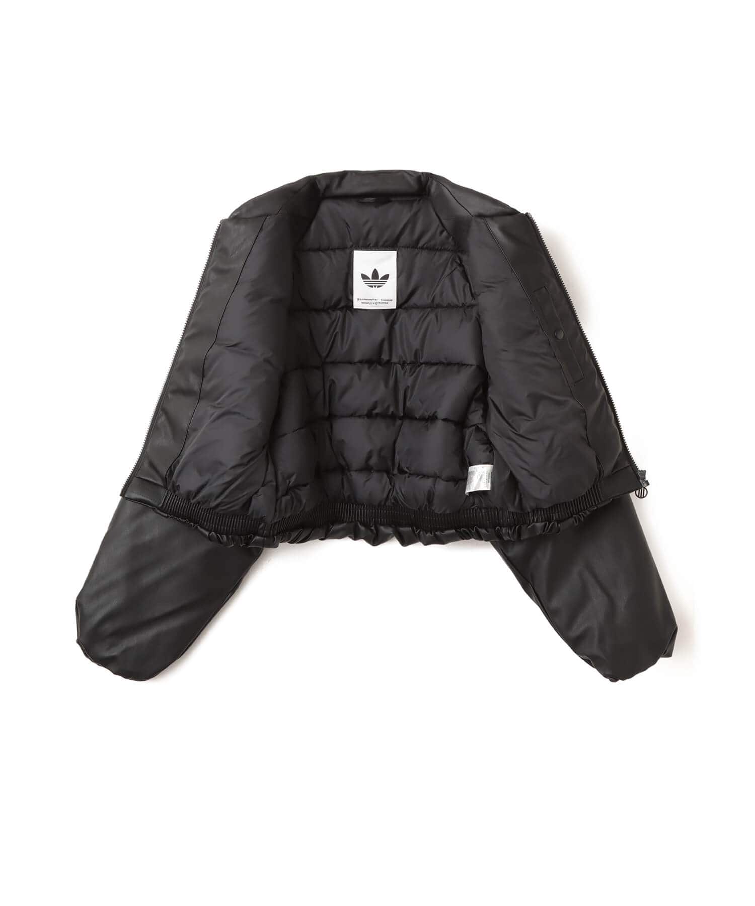 adidas PLEATHER BOMBER ブラックの画像