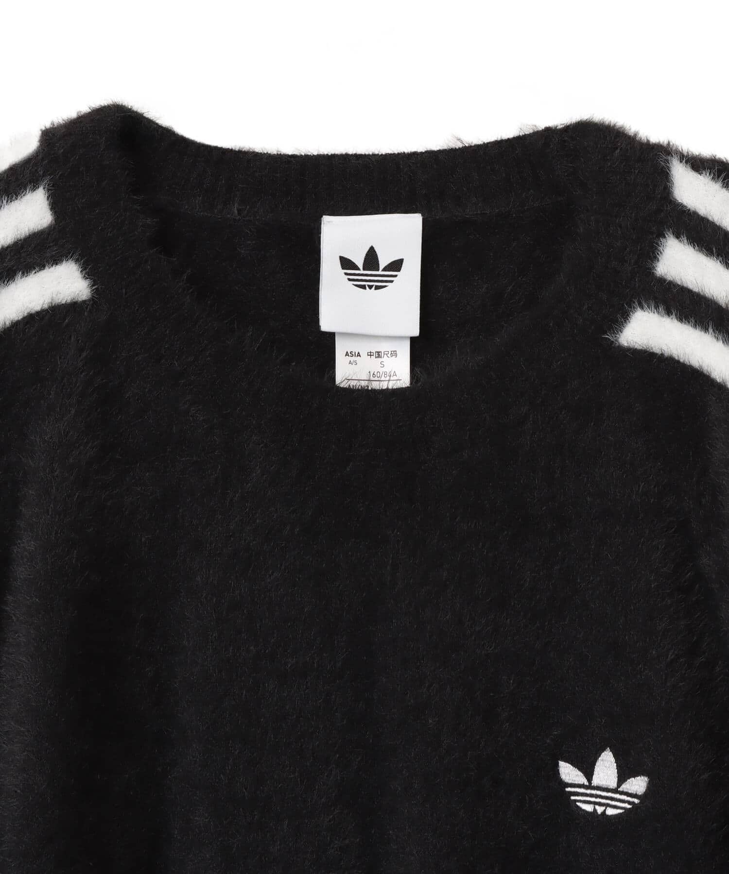 adidas ADICOLOR HOLIDAY KNIT SWEATER ブラックの画像
