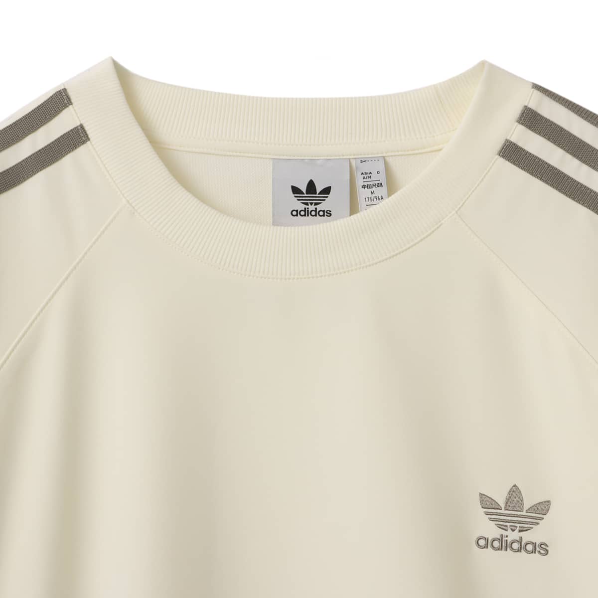 adidas PULL OVER アイボリー/シルバーペブルの画像