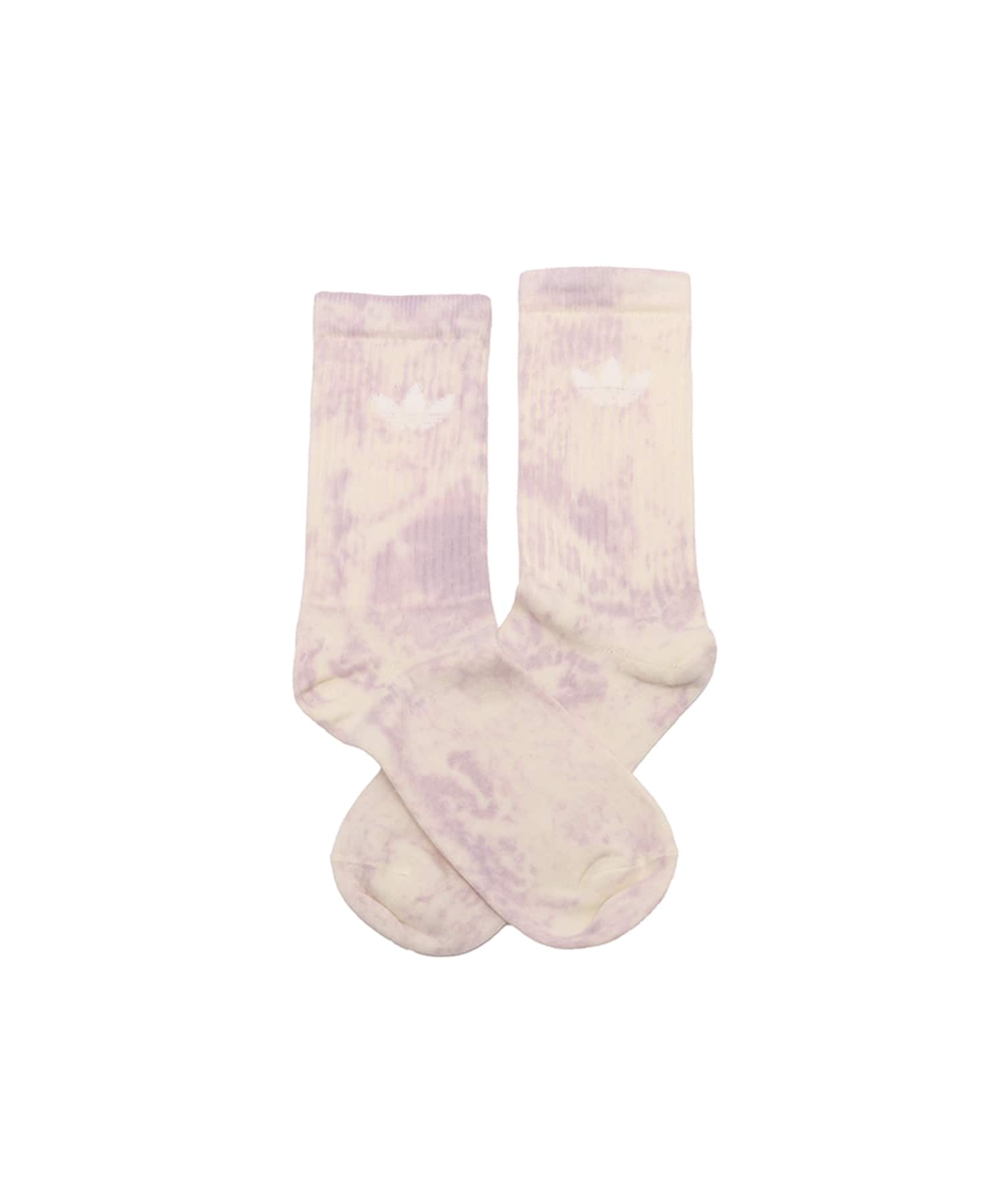adidas TIE DYE CREW SOCKS 3 PAIRS ヘイローブラッシュ/シルバードーン/クリームホワイトの画像