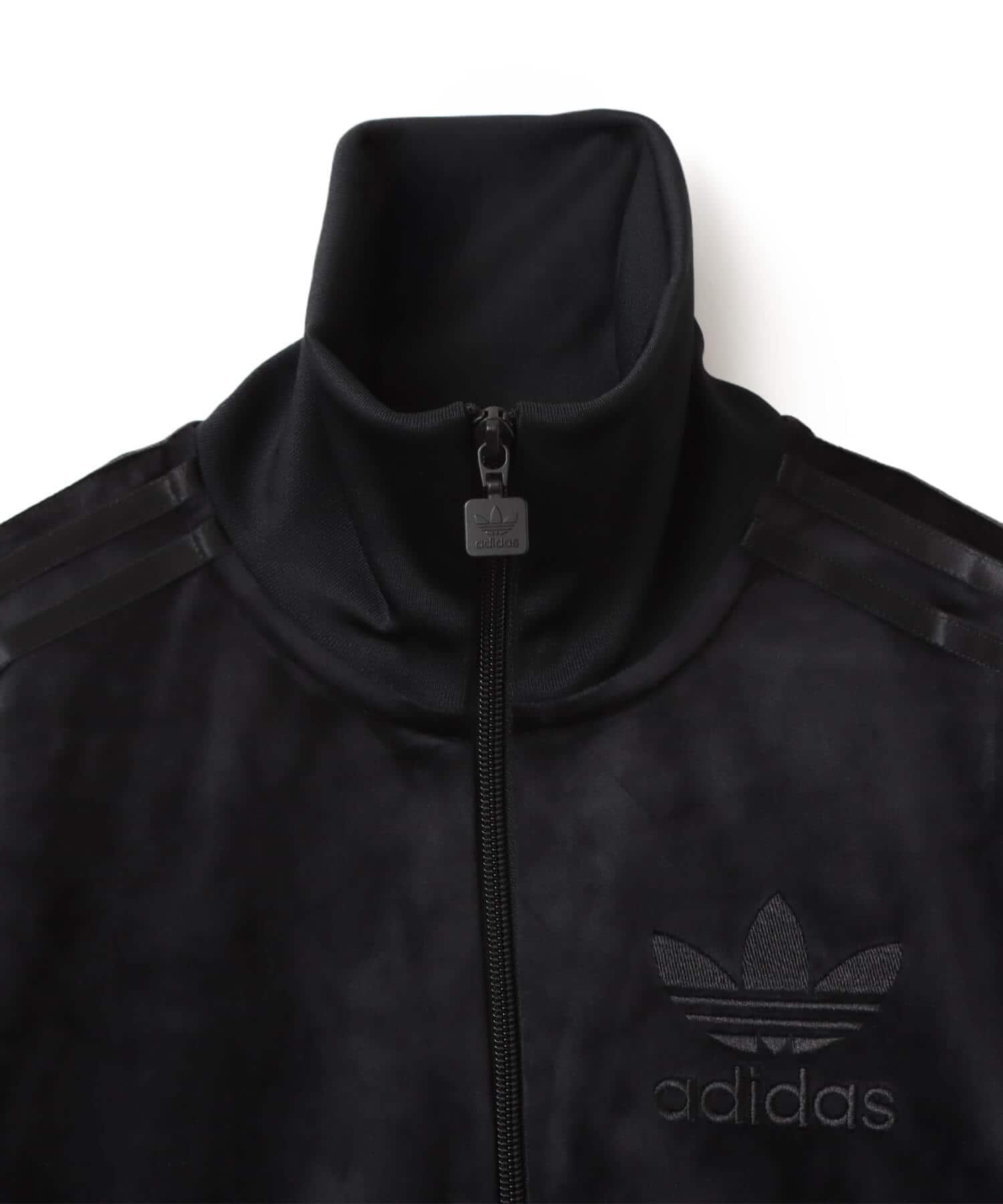 adidas ADICOLOR  VELOUR TRACK TOP ブラックの画像