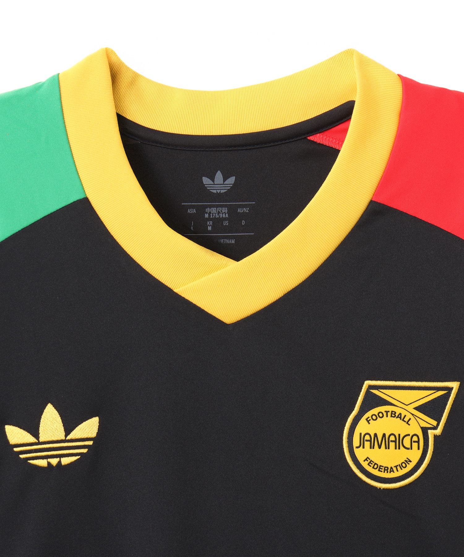 adiads JAMAICA 26 X BOB MARLEY AWAY PRE MATCH JERSEY ブラックの画像