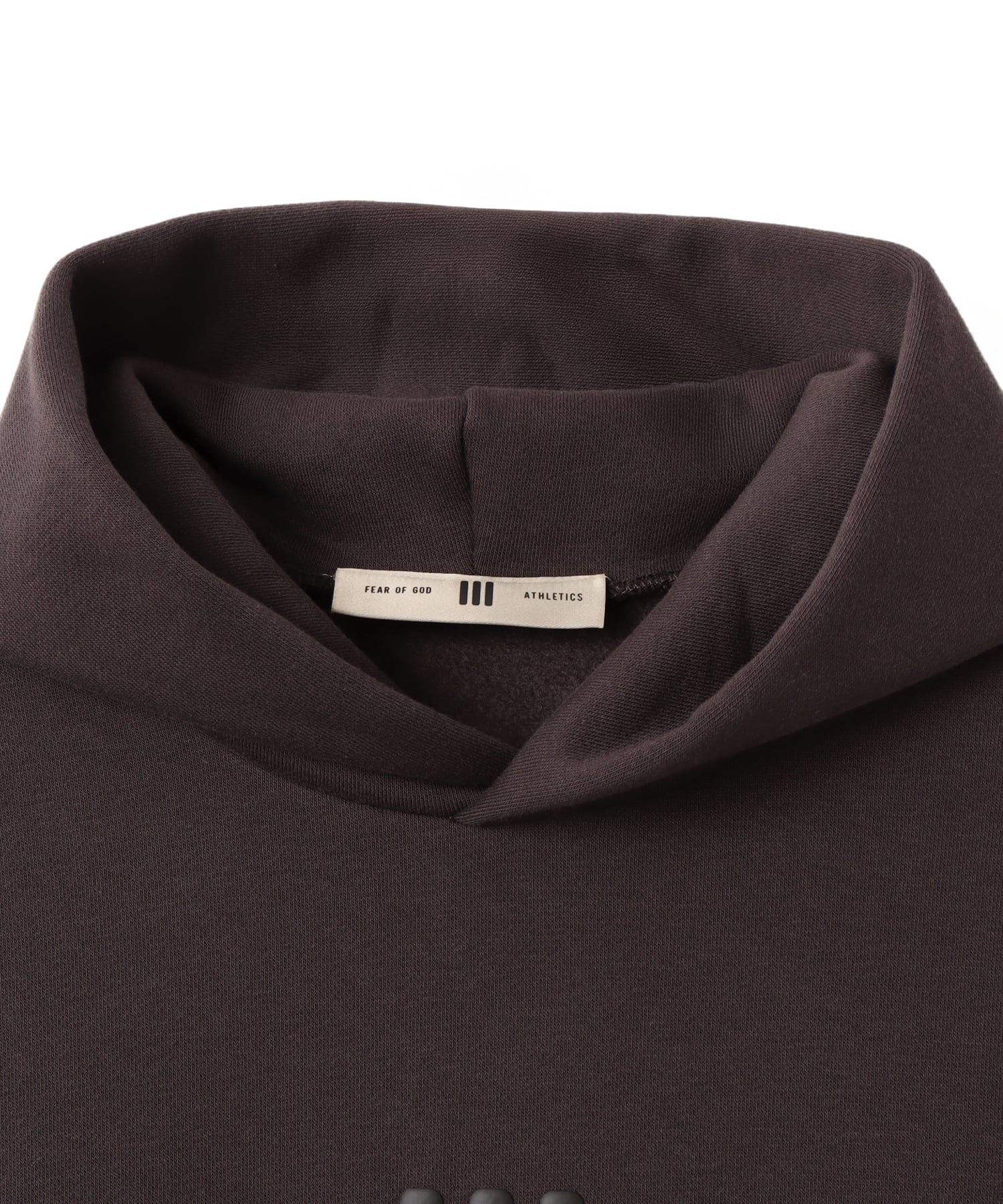 adidas FEAR OF GOD ATHLETICS FLEECE HOODIE ナイトブラウンの画像