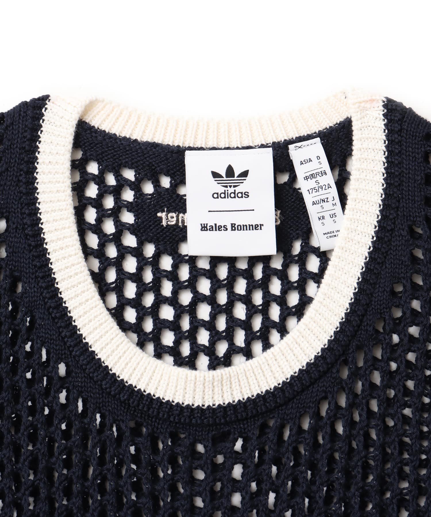 adidas WALES BONNER KNIT TOP ナイトネイビーの画像