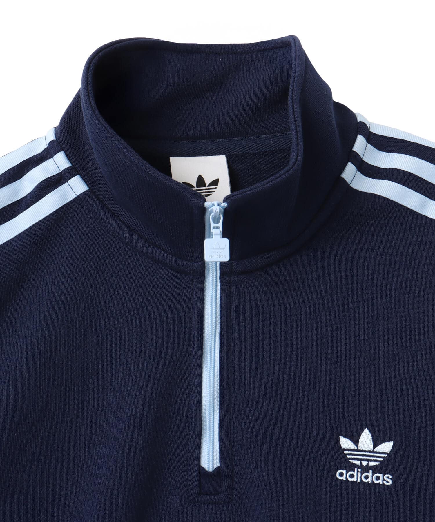 adidas CROP HALFZIP SWEAT ナイトインディゴの画像