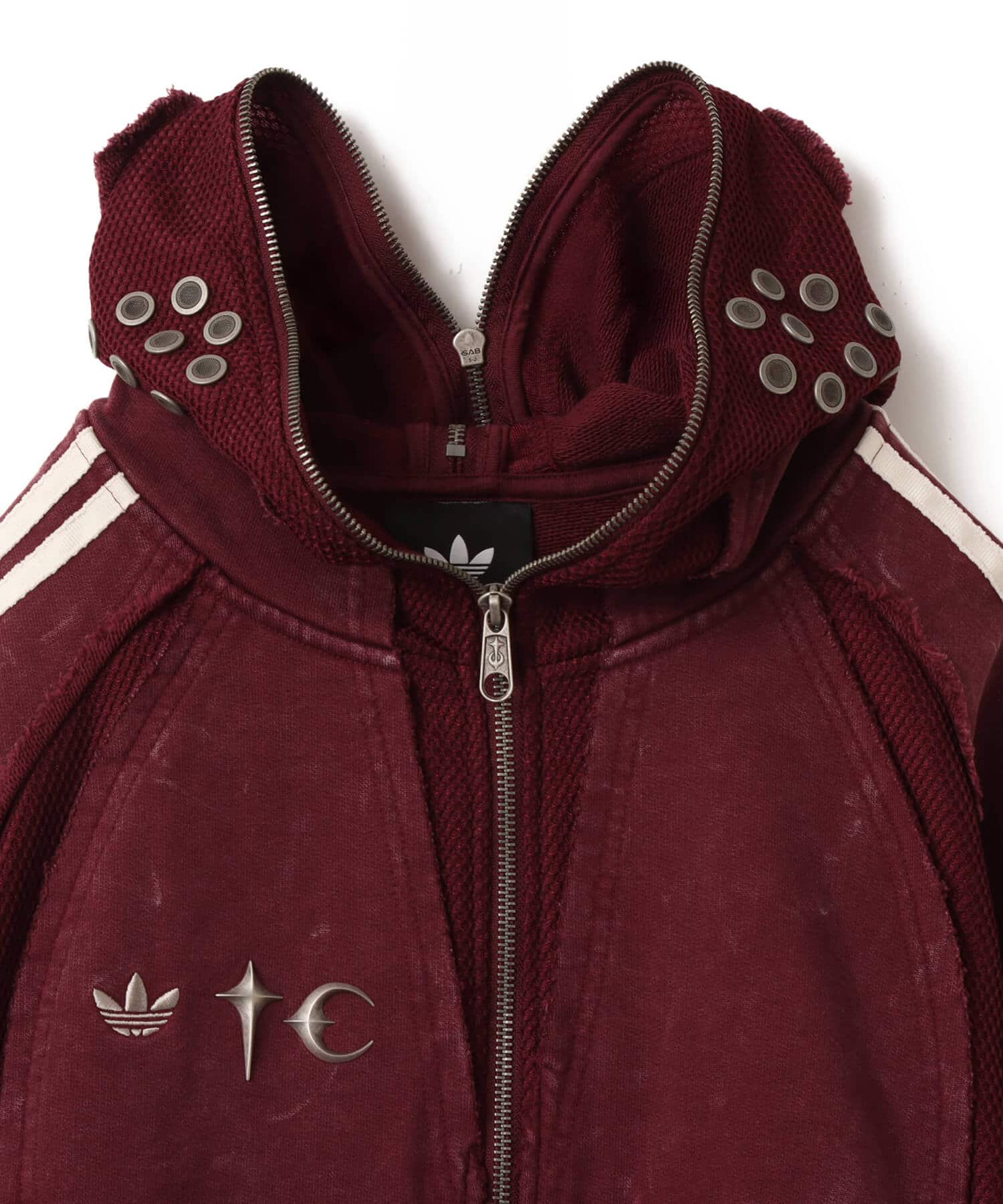 adidas THUG CLUB  TEAMGEIST HOODED ZIP UP マルーンの画像