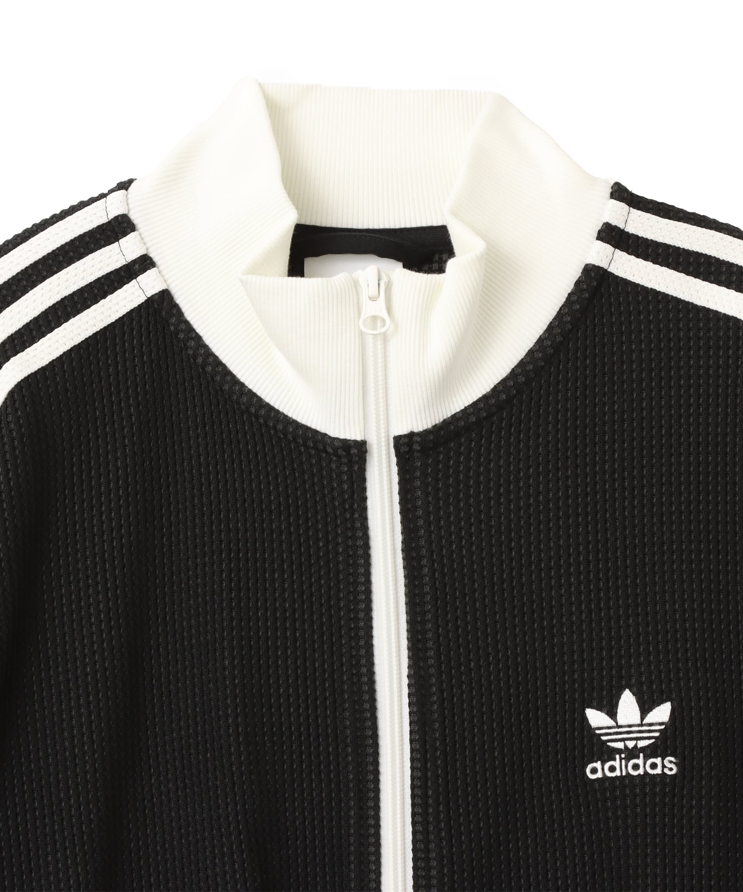 adidas KNIT TRACK TOP ブラックの画像