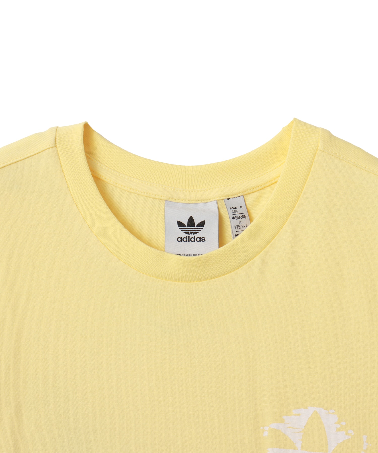 adidas GRAPHIC TEE オールモストイエローの画像