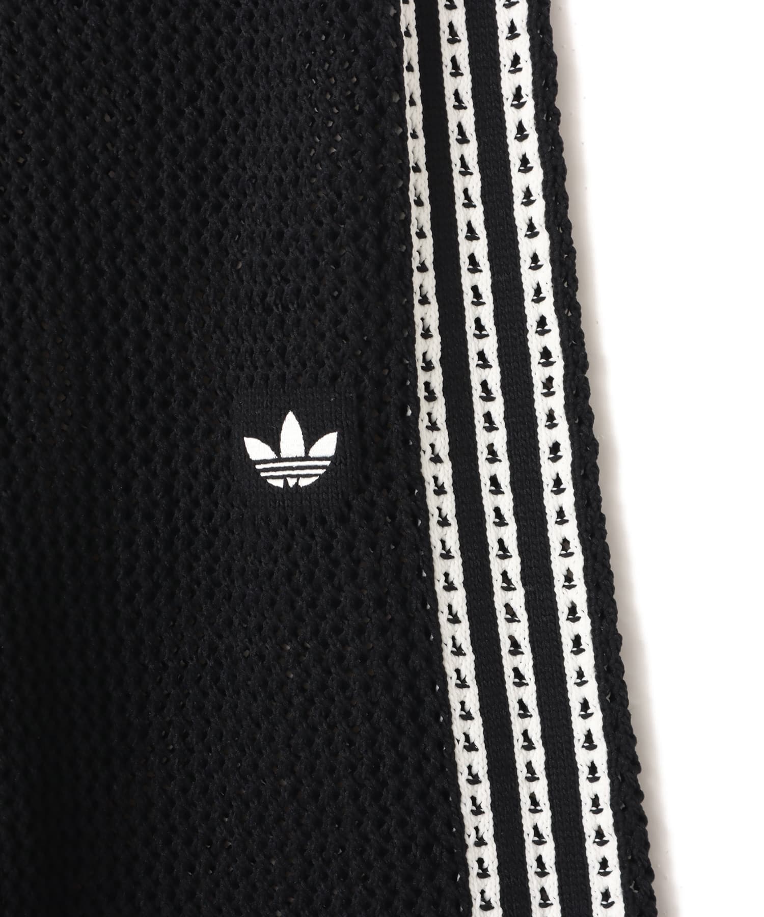 adidas KNITTED CROCHET FIREBIRD TRACKPANTS ブラックの画像