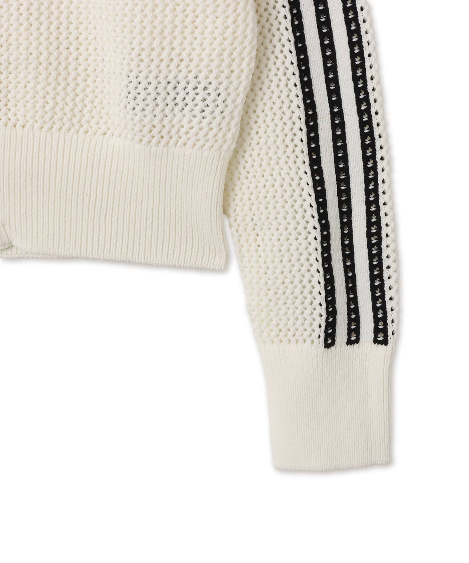 adidas KNITTED CROCHET FIREBIRD TRACK TOP オフホワイトの画像