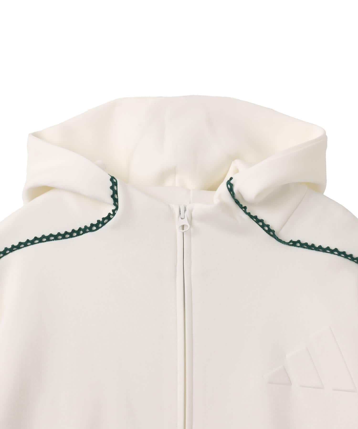 adidas X ARTE ANTWERP Z.N.E. FULL-ZIP TRACK TOP ホワイト/ベタースカーレットの画像