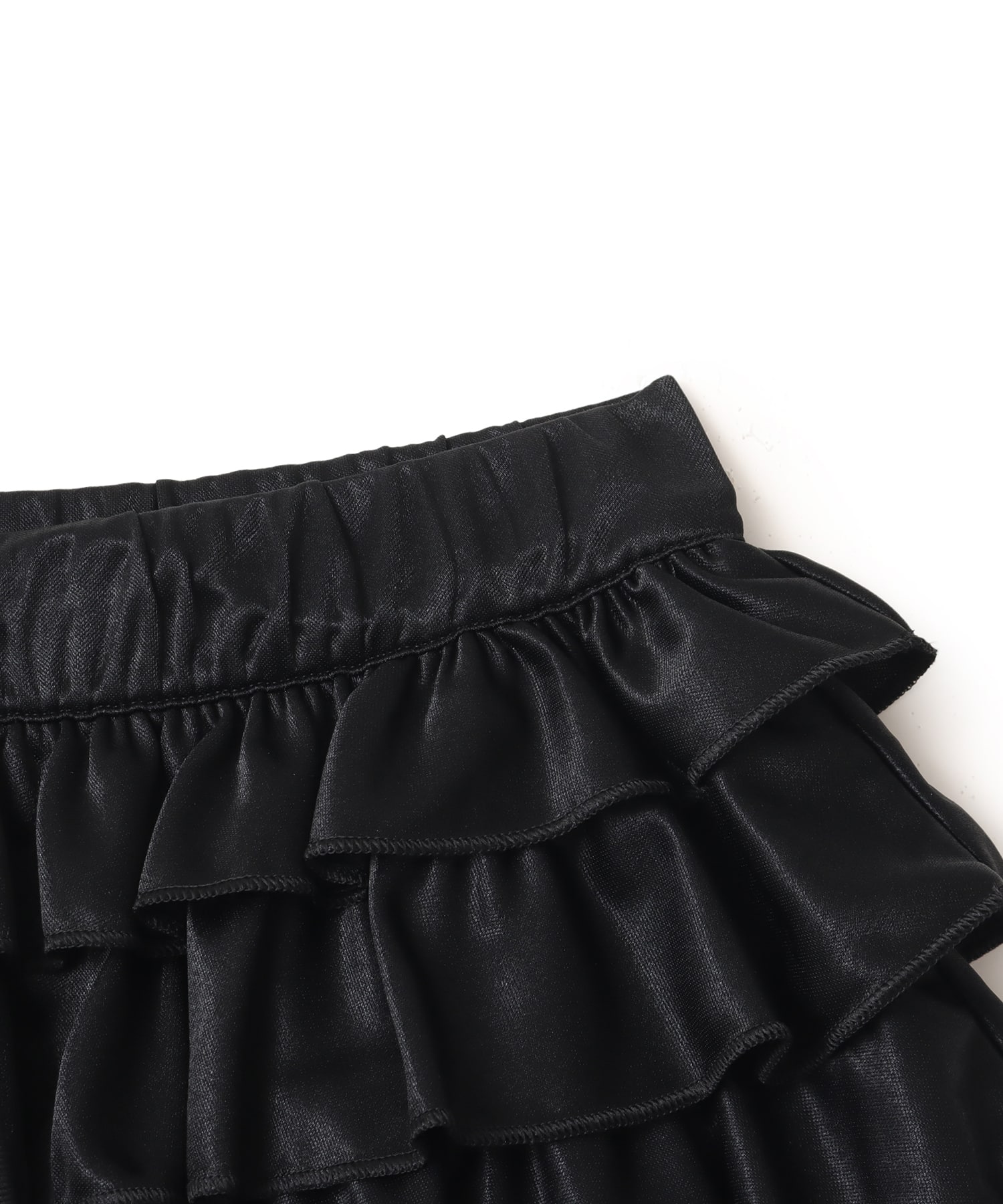 adidas LACE RUFFLE MINI SKIRT ブラックの画像