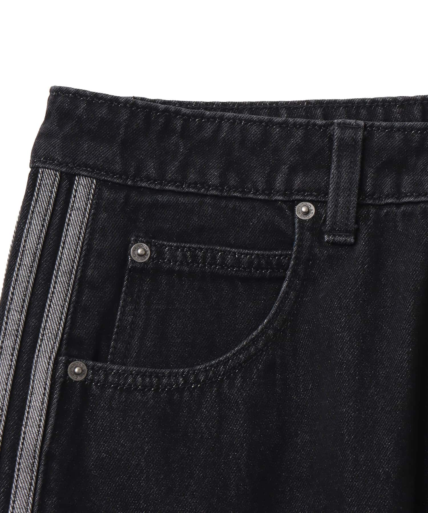 adidas FIREBIRD ADICOLOR DENIM PANTS トゥルーブラックデニムの画像