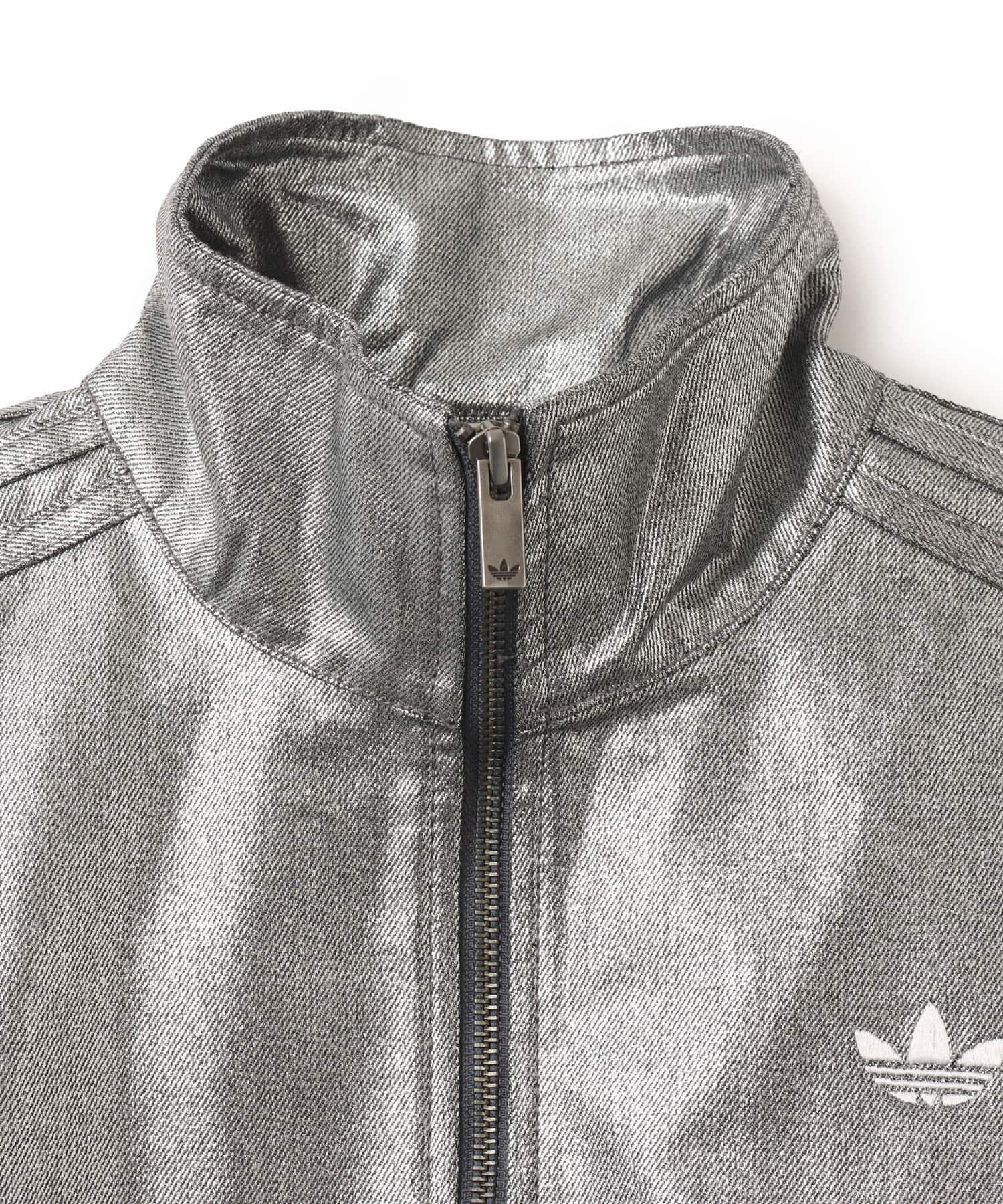 adidas FIREBIRD TRACK TOP DENIM シルバーメタリックの画像