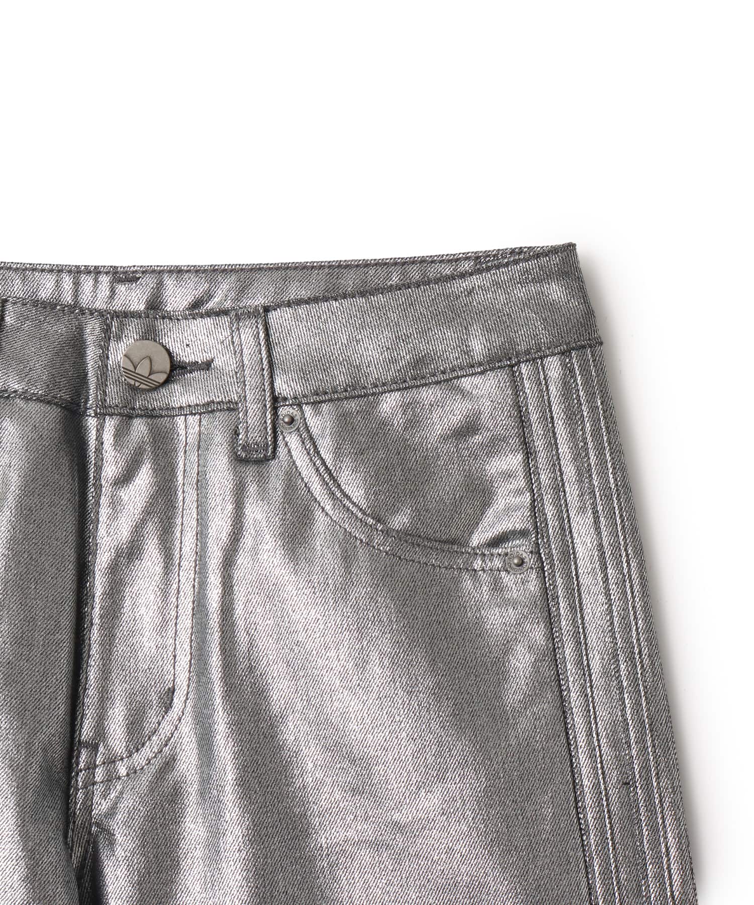 adidas FIREBIRD TRACK PANT DENIM シルバーメタリックの画像