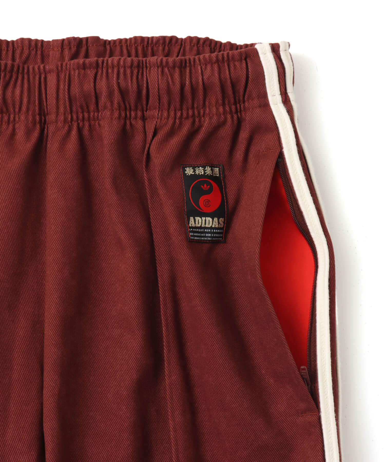 adidas CLOT TRACK PANT BY EDISON CHEN fox brownの画像