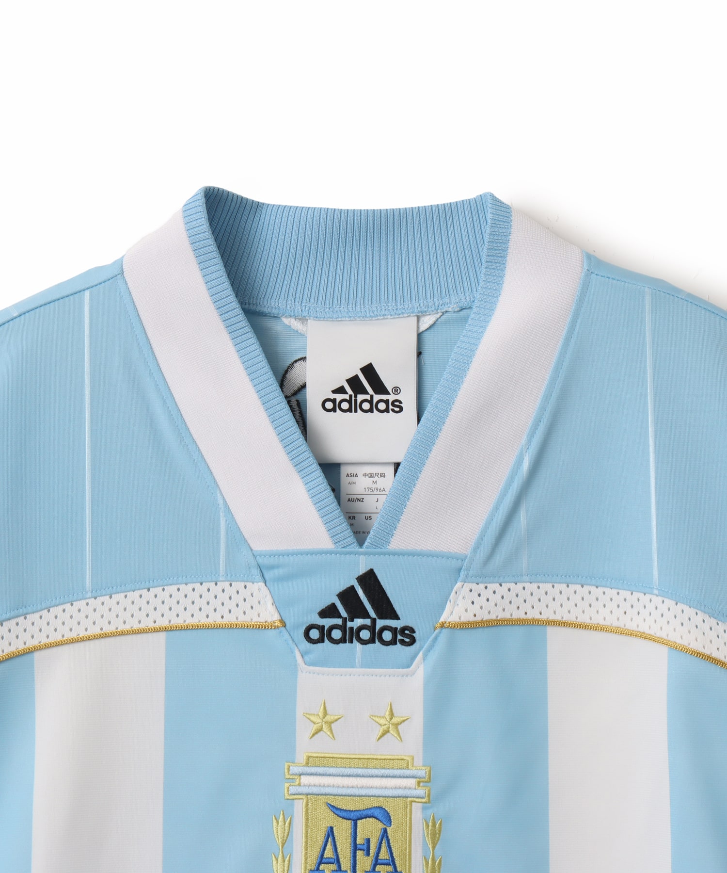 adidas BRINGBACK REMIXED ARGENTINA JERSEY クリアブルー/ホワイト/ブラックの画像