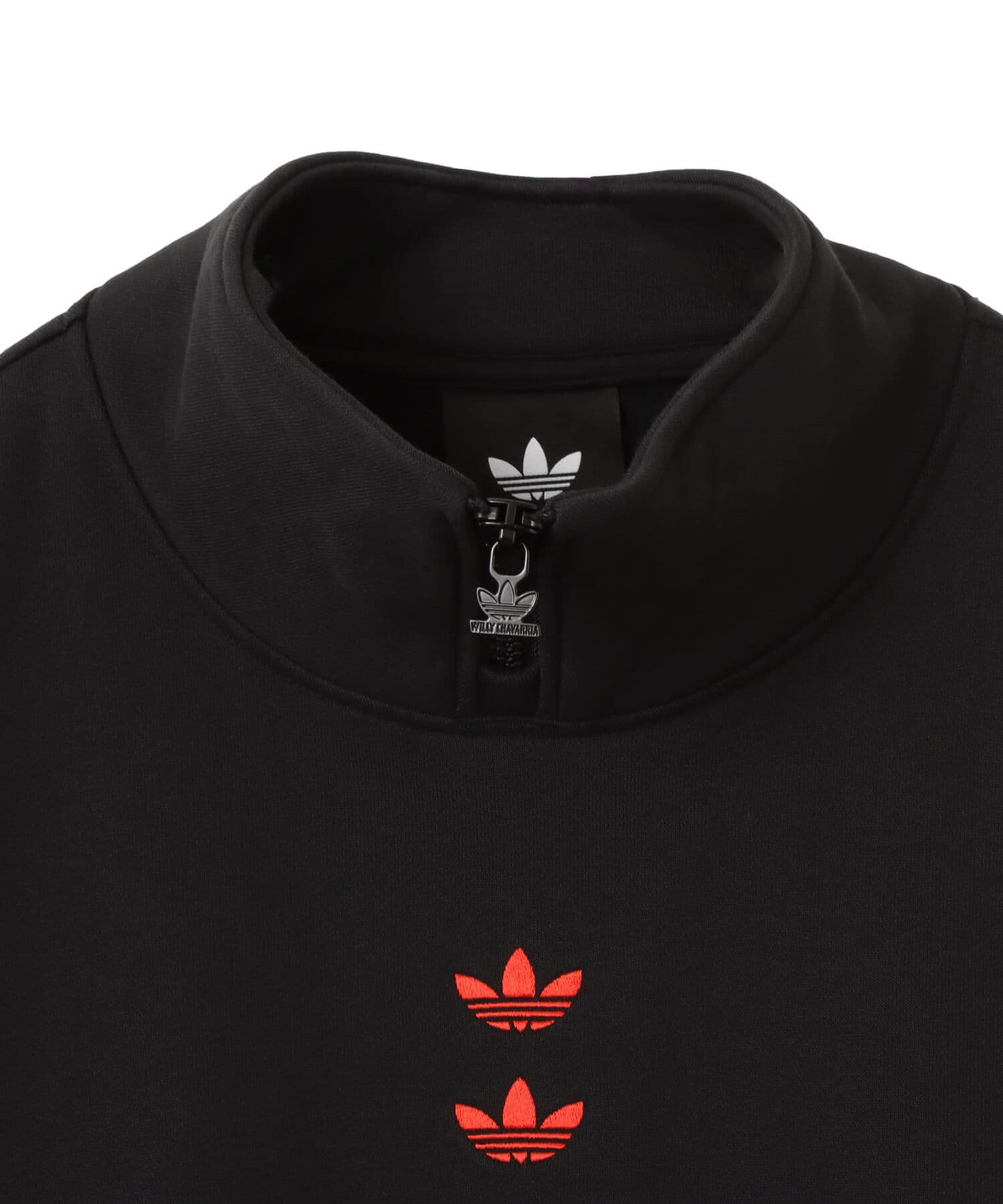 adidas CHAVARRIA WATSONVILLE MOCKNECK JUMPER ブラック/レッド