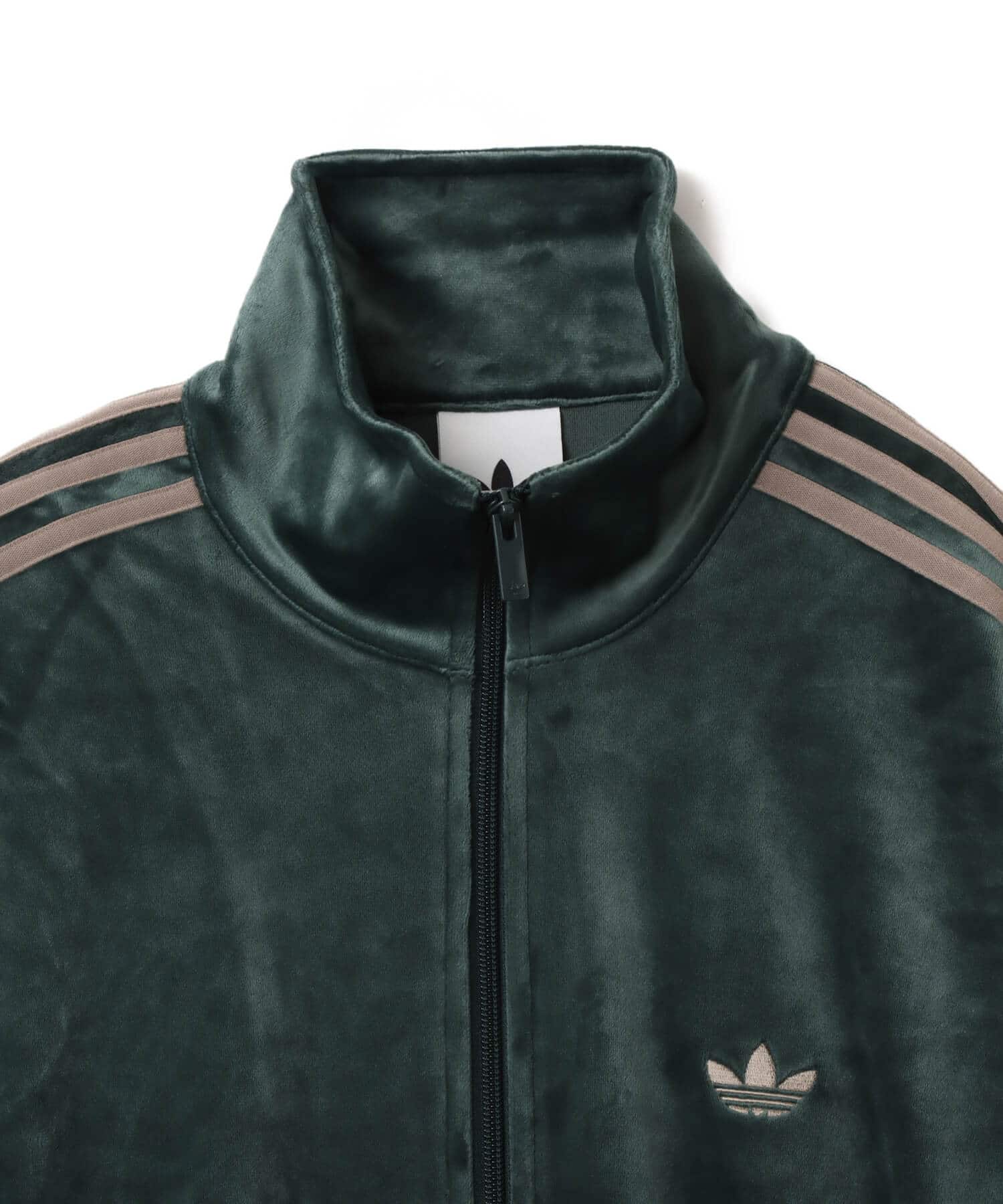 adidas FIREBIRD VELOUR TRACK TOP シャドーグリーンの画像