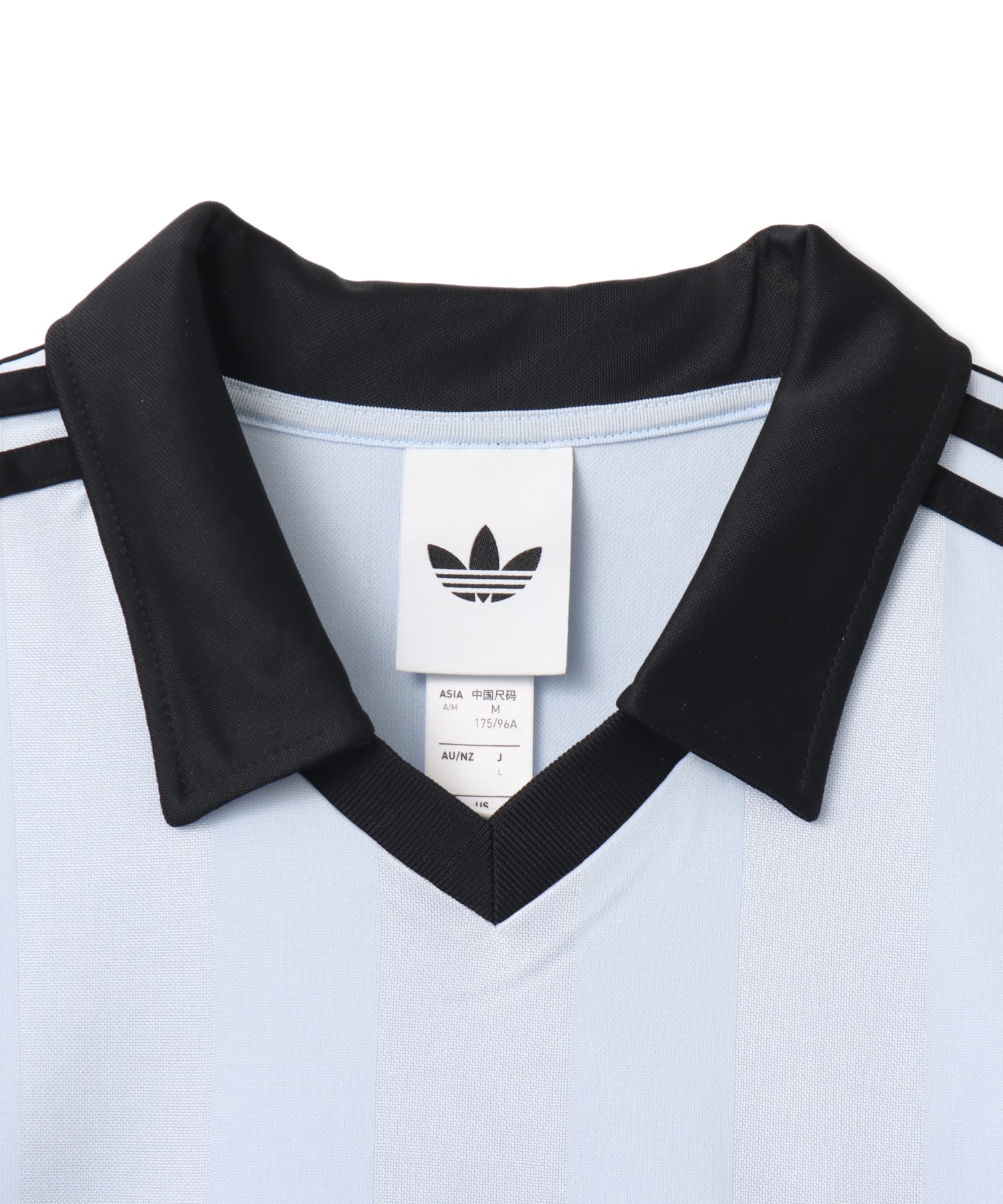 adidas ARCHIVE COLLAR ENGINEERED JERSEY クリスタルスカイの画像