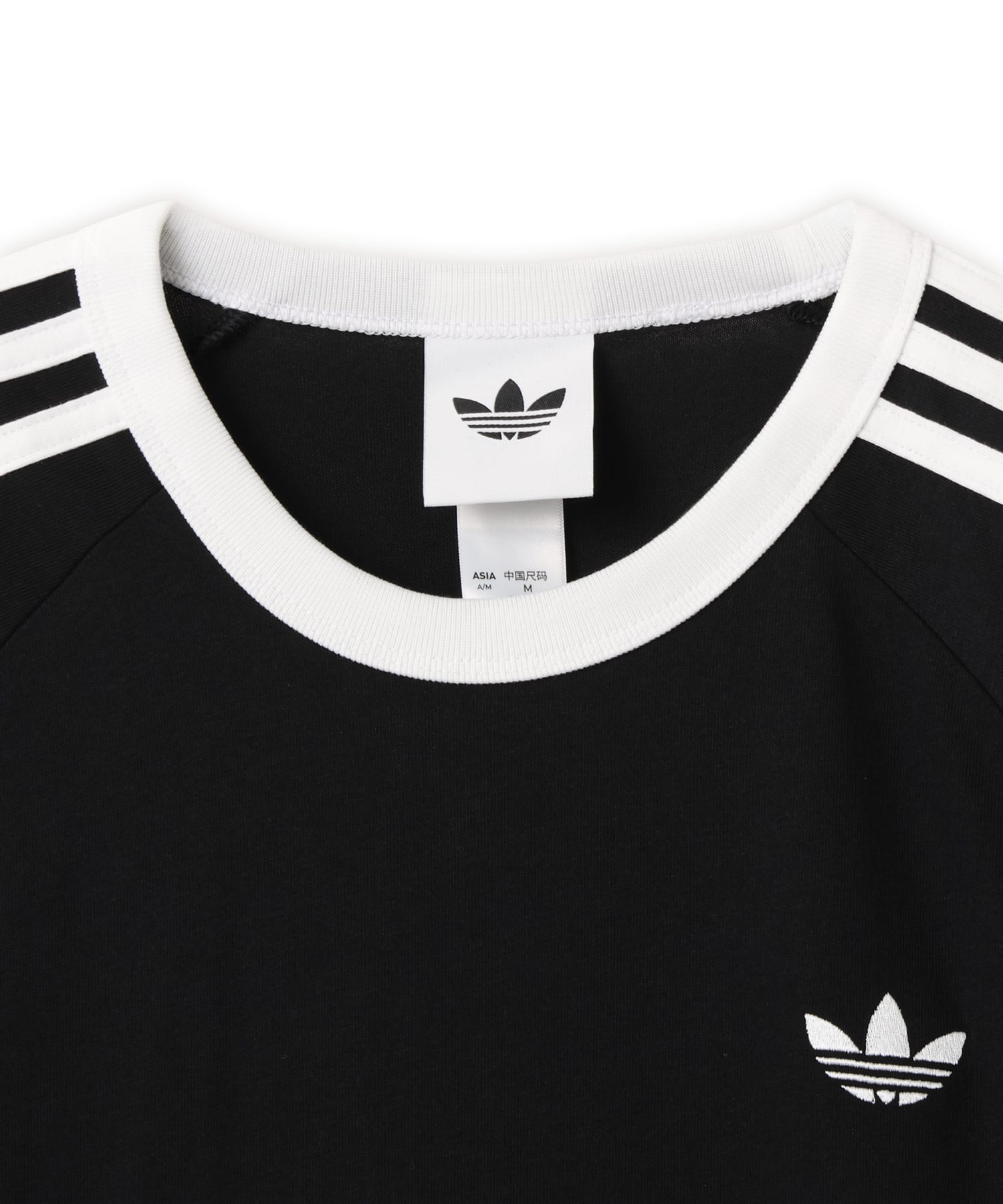 adidas 3-STRIPES TEE ブラックの画像