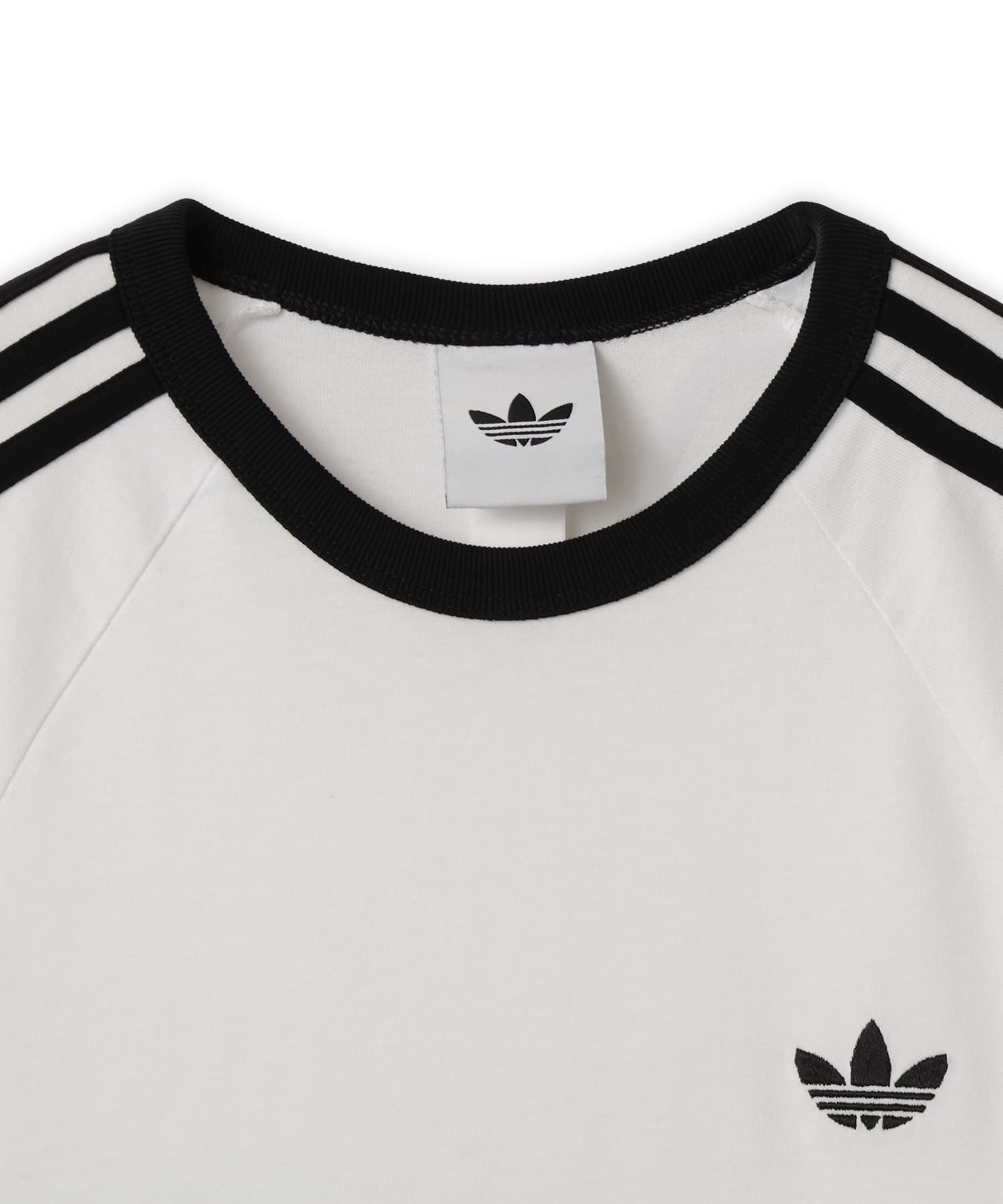 adidas 3-STRIPES LONGSLEEVE TEE ホワイトの画像