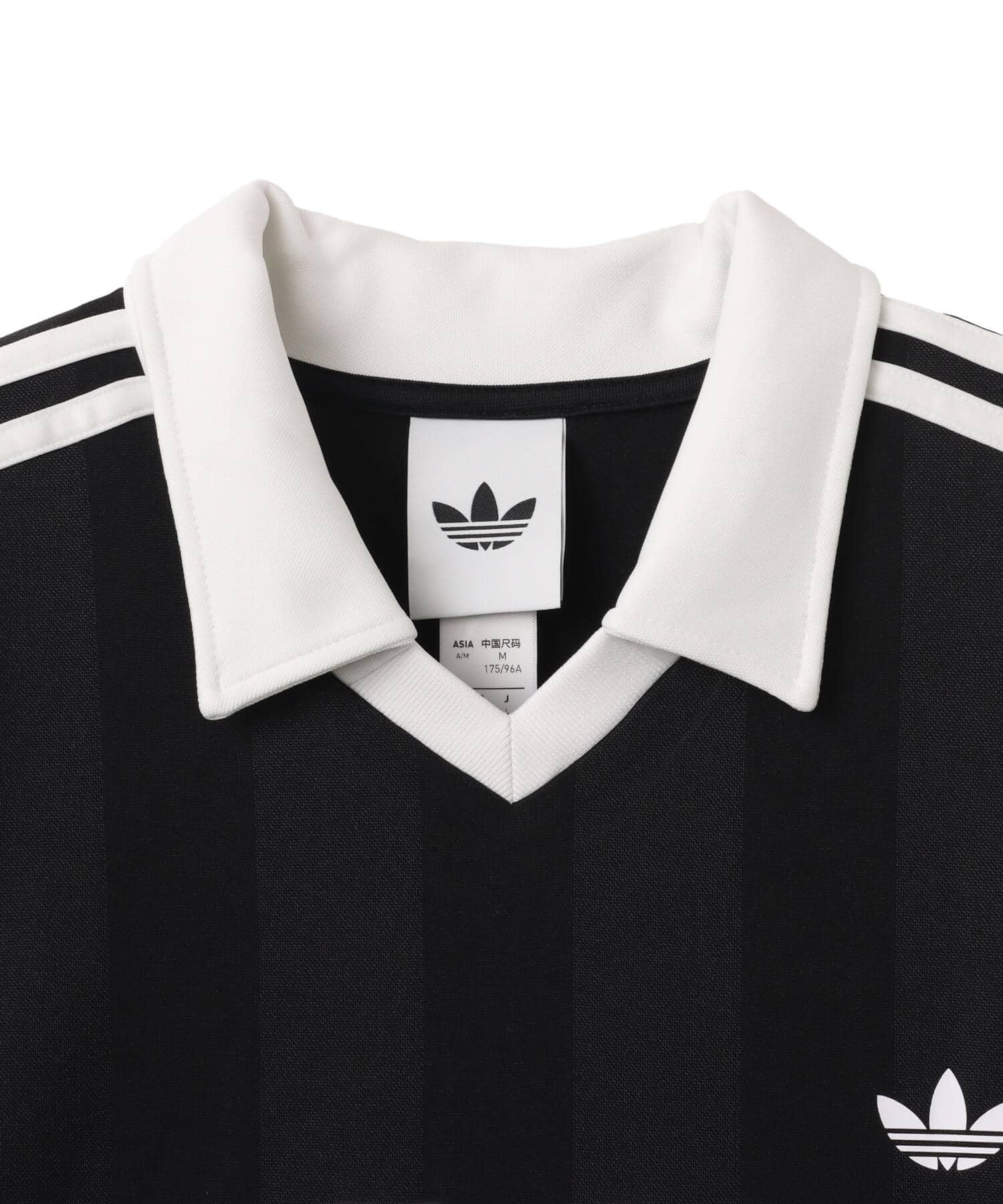adidas ARCHIVE COLLAR ENGINEERED JERSEY ブラックの画像