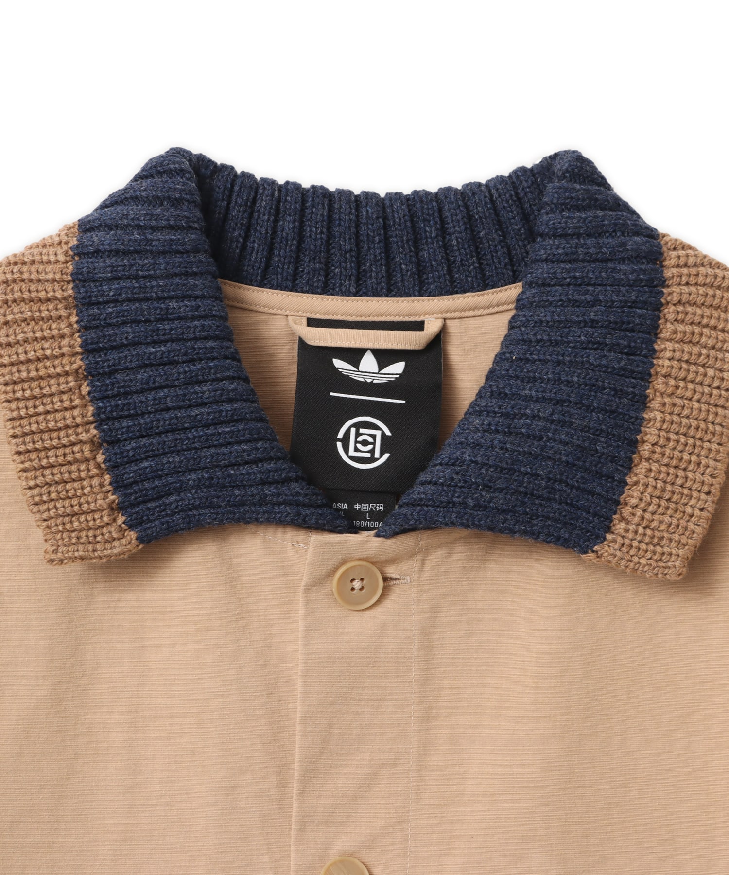 adidas CLOT SS GUAYABERA BY EDISON CHEN ウォームサンドストーンの画像